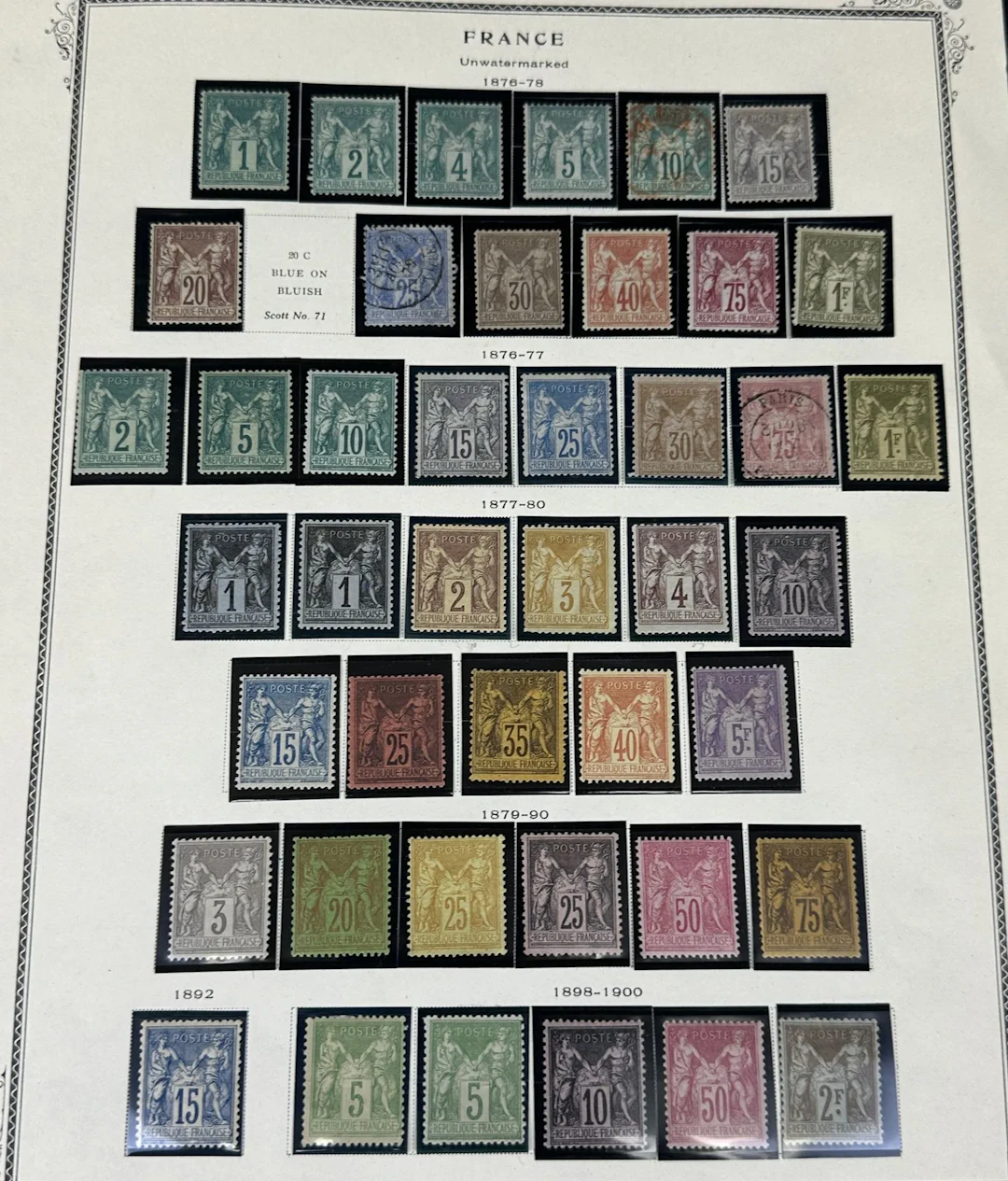 France Classique: A collection of French stamps featuring bo - Lot 45