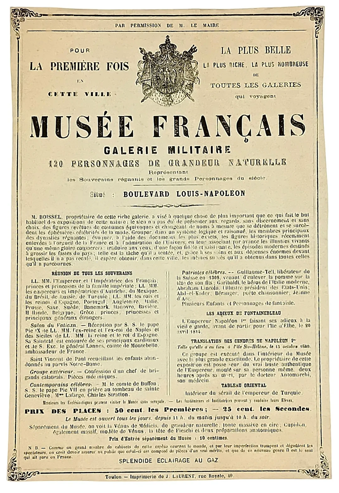 TOULON (VAR), Boulevard LOUIS-NAPOLÉON (Boulevard de Strasbo - Lot 573