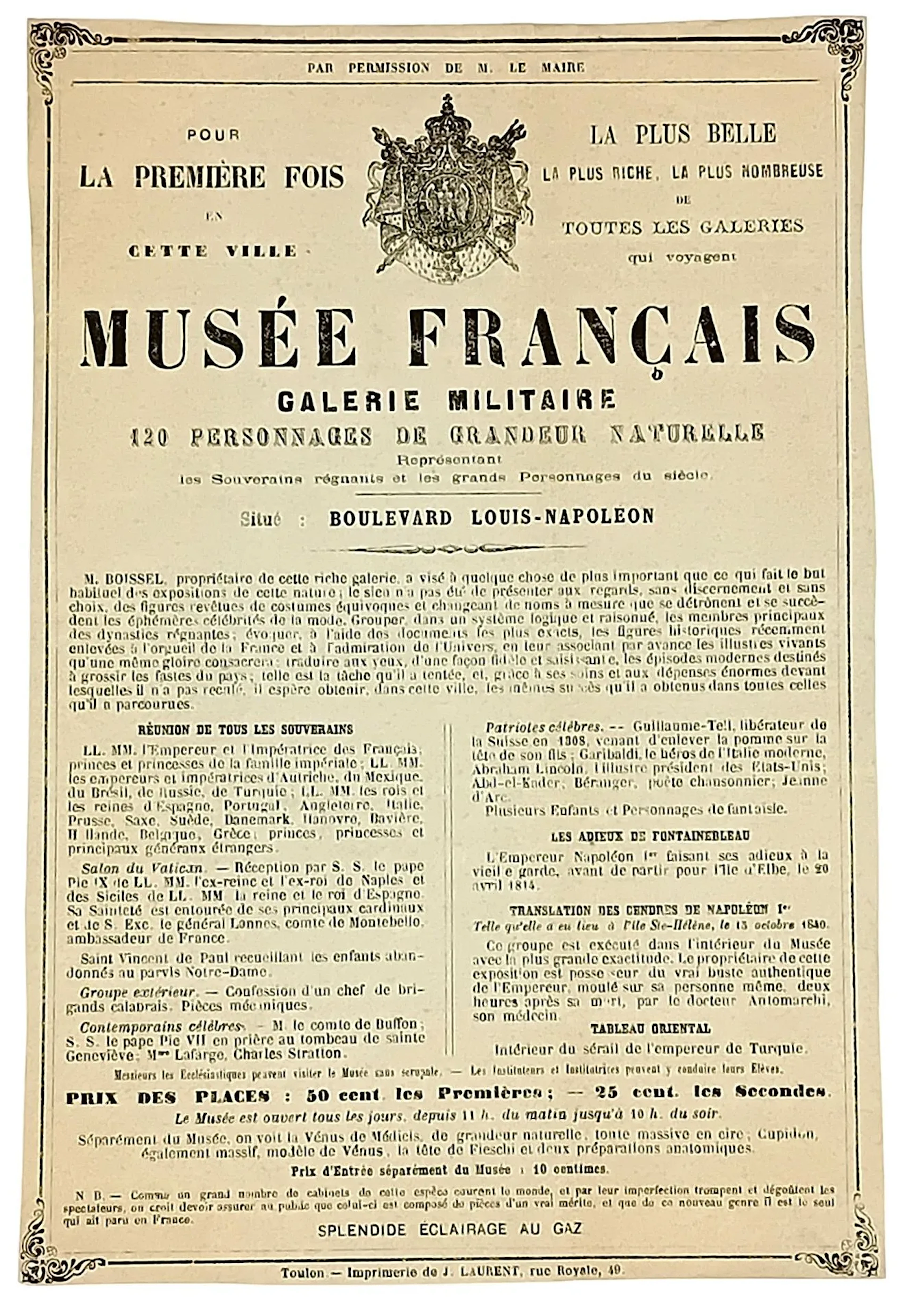 TOULON (VAR), Boulevard LOUIS-NAPOLÉON (Boulevard de Strasbo - Lot 573