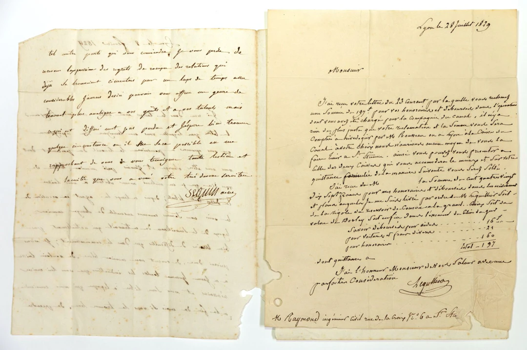Marc SEGUIN, known as SEGUIN Ainé, scientist, inventor, and - Lot 488