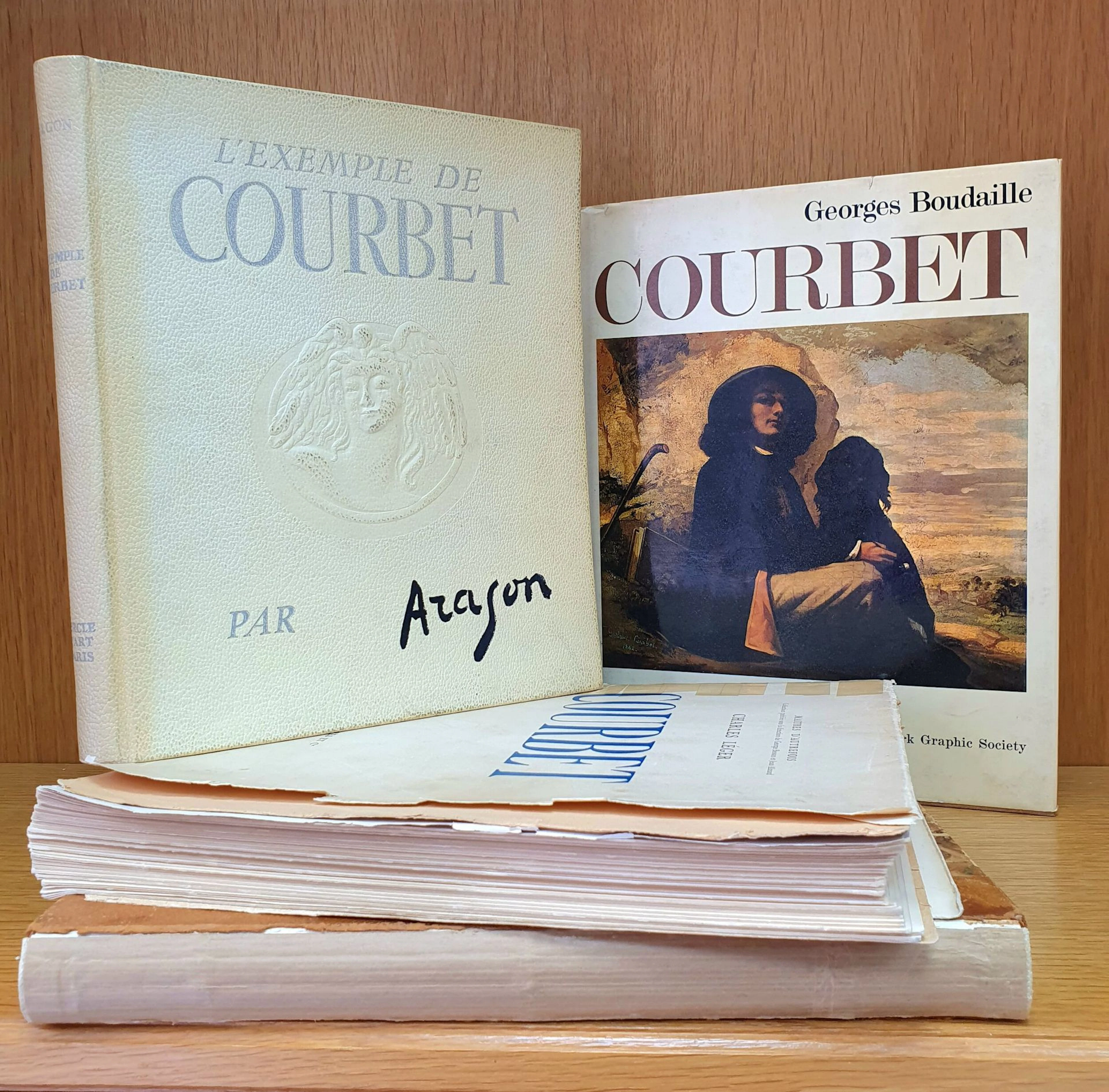 Set of four books on Gustave COURBET: - Lot 113