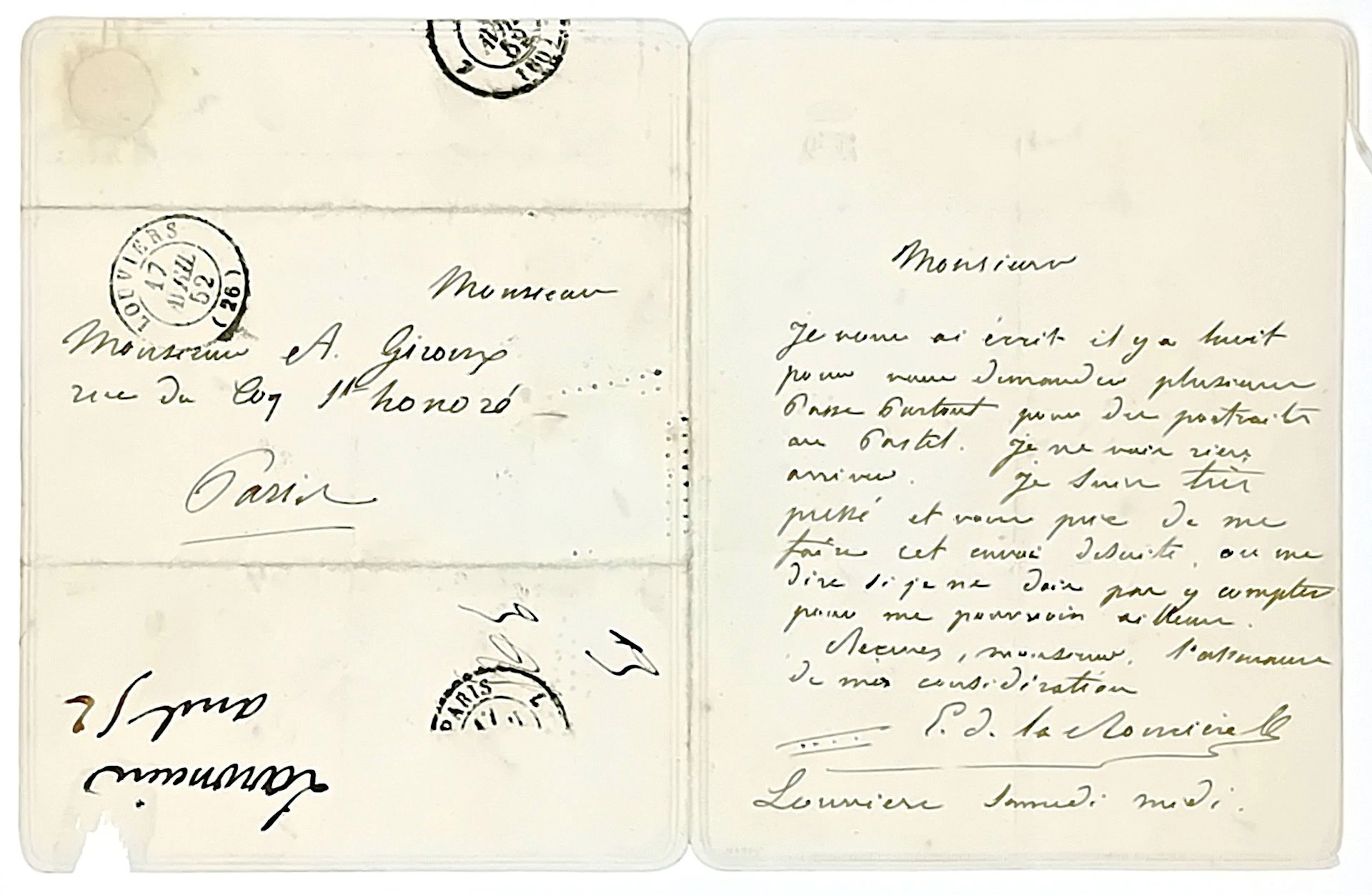 LA RONCIÈRE LE NOURY (Émile de) 1804–1874 - Officer - Coloni - Lot 554