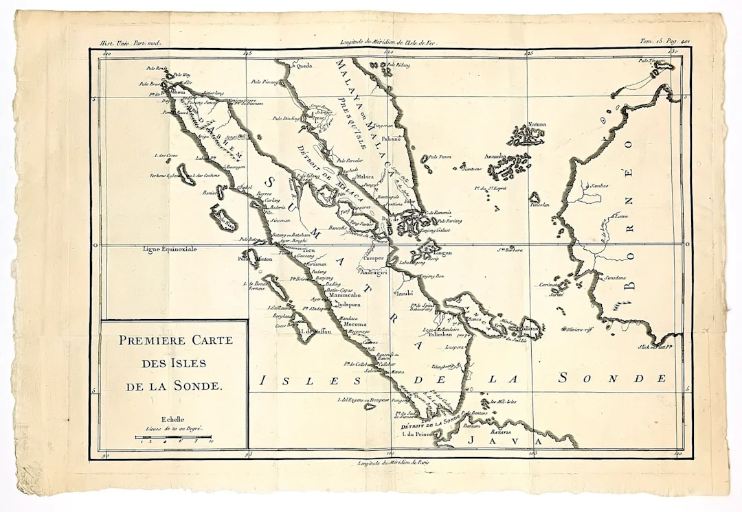 INDONESIA. “First Map of the Sunda Islands. (Sumatra, Borneo - Lot 115