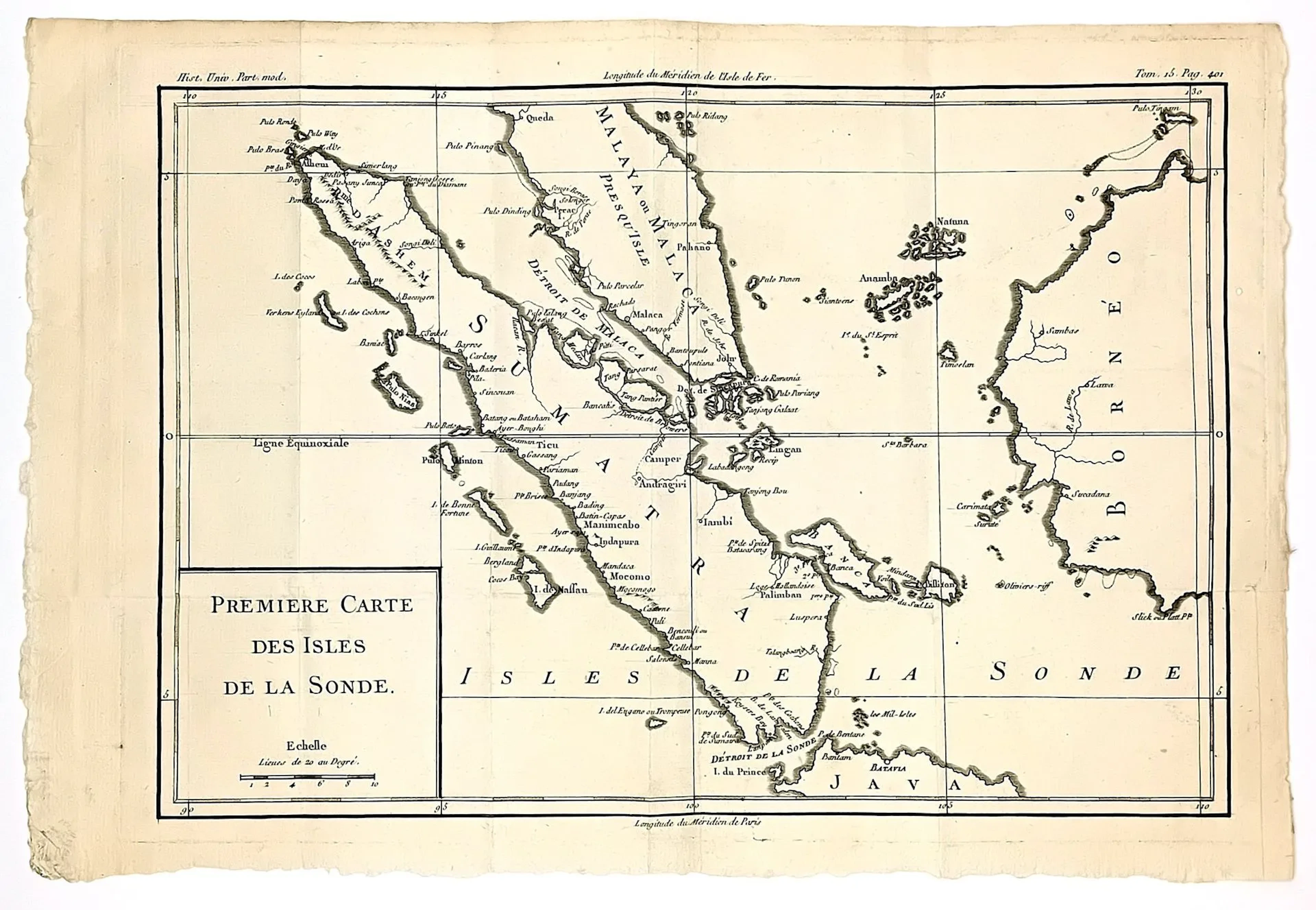 INDONESIA. “First Map of the Sunda Islands. (Sumatra, Borneo - Lot 115