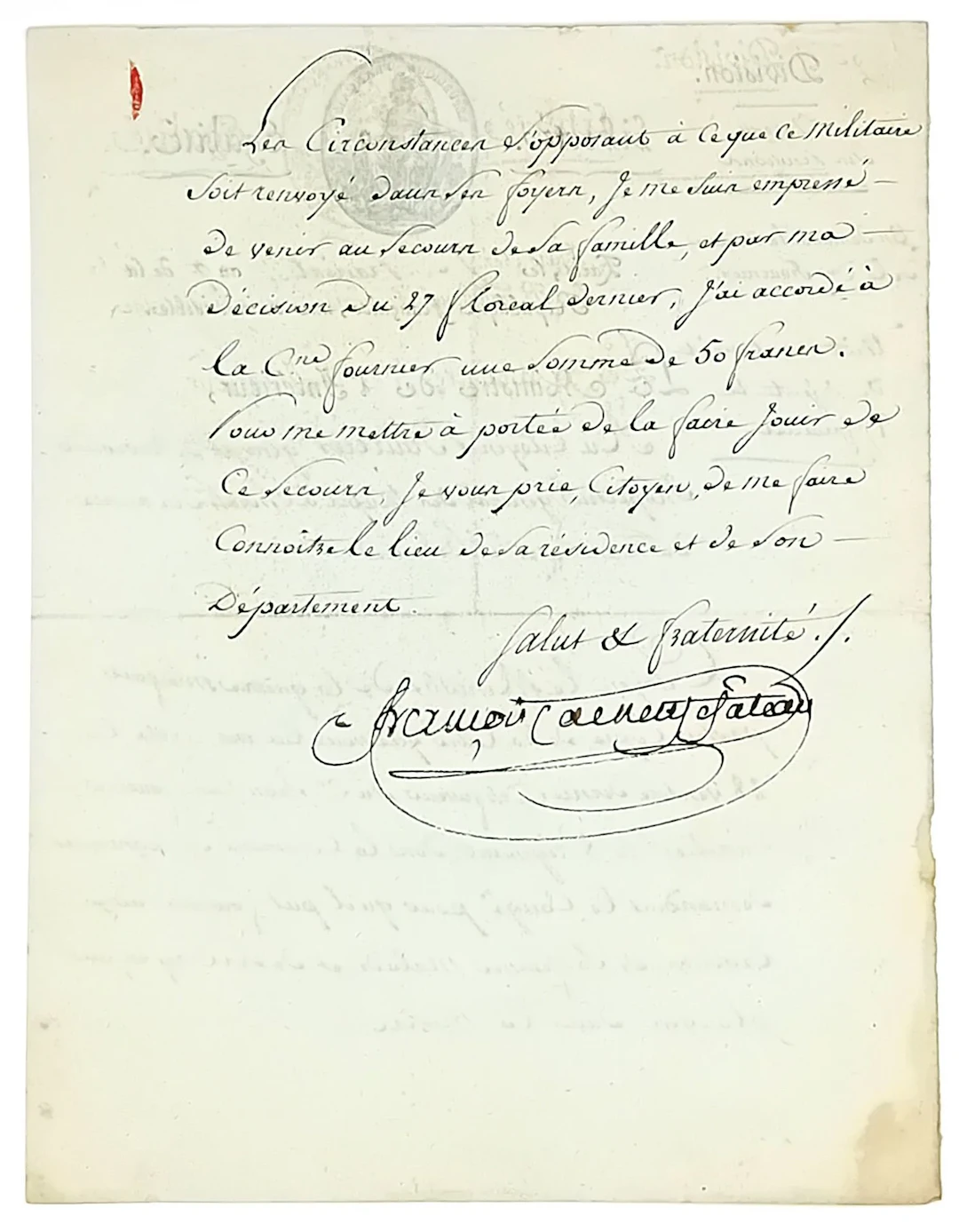 FRANÇOIS DE NEUFCHÂTEAU (Nicolas-Louis, Count) Meurthe 1750– - Lot 284