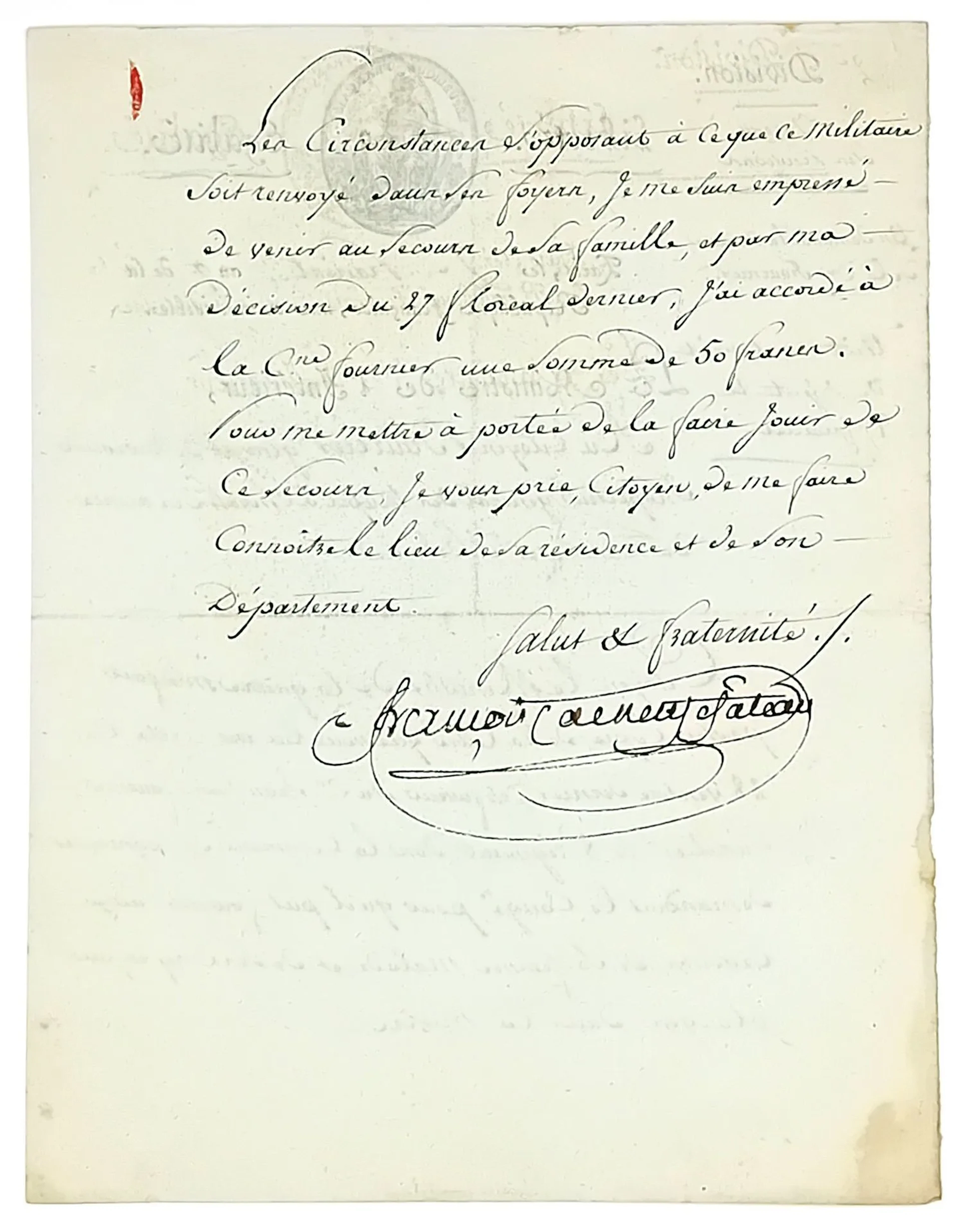 FRANÇOIS DE NEUFCHÂTEAU (Nicolas-Louis, Count) Meurthe 1750– - Lot 284