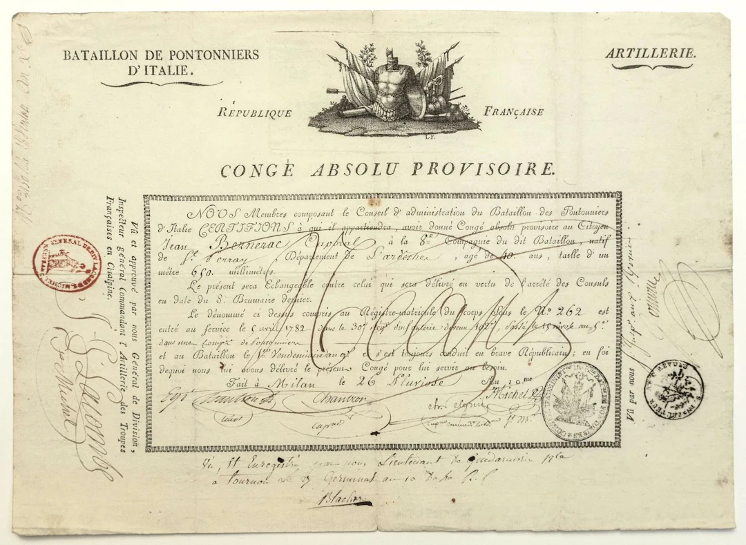 LACOMBE SAINT-MICHEL. 1802. CISALPINE REPUBLIC. Provisional - Lot 322