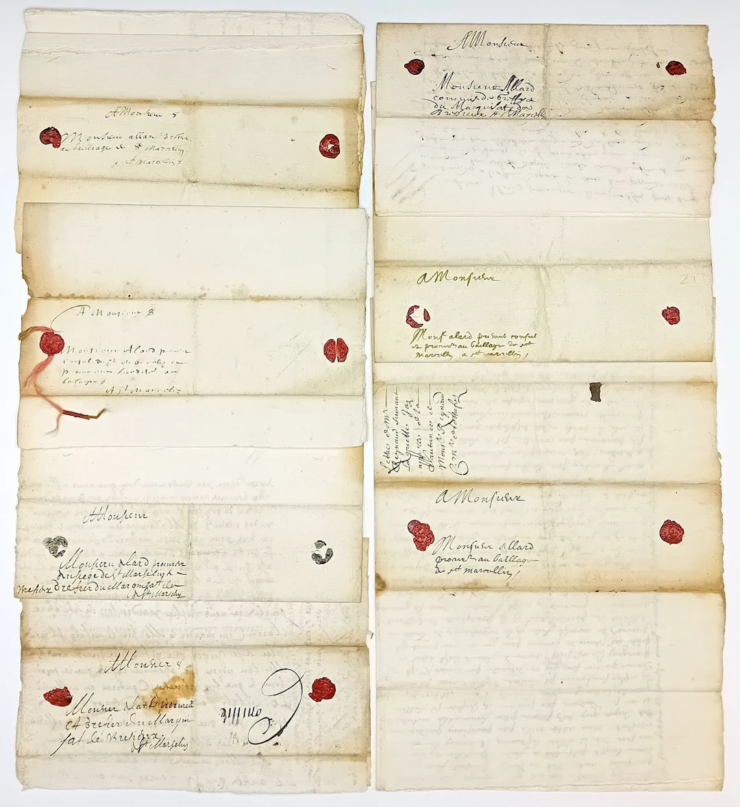 ISÈRE. 7 Letters addressed to Mr ALLARD Procureur et greffie - Lot 11