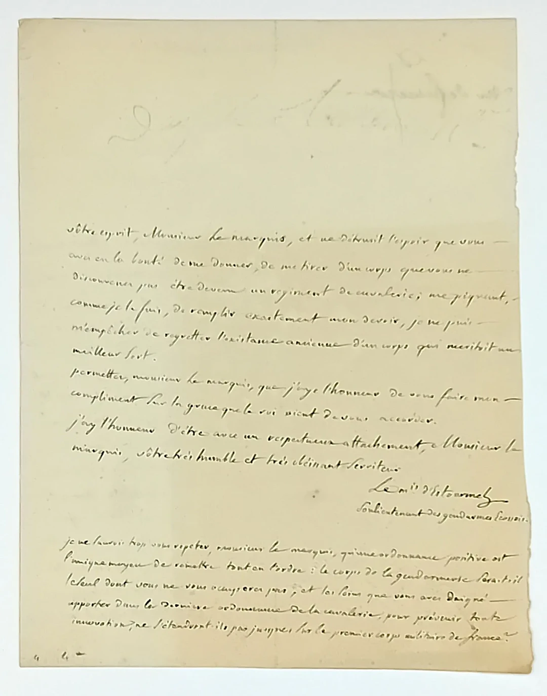 Louis-Marie, Marquis d’ESTOURMEL (Suzanne/Somme) 1744–1823—G - Lot 98