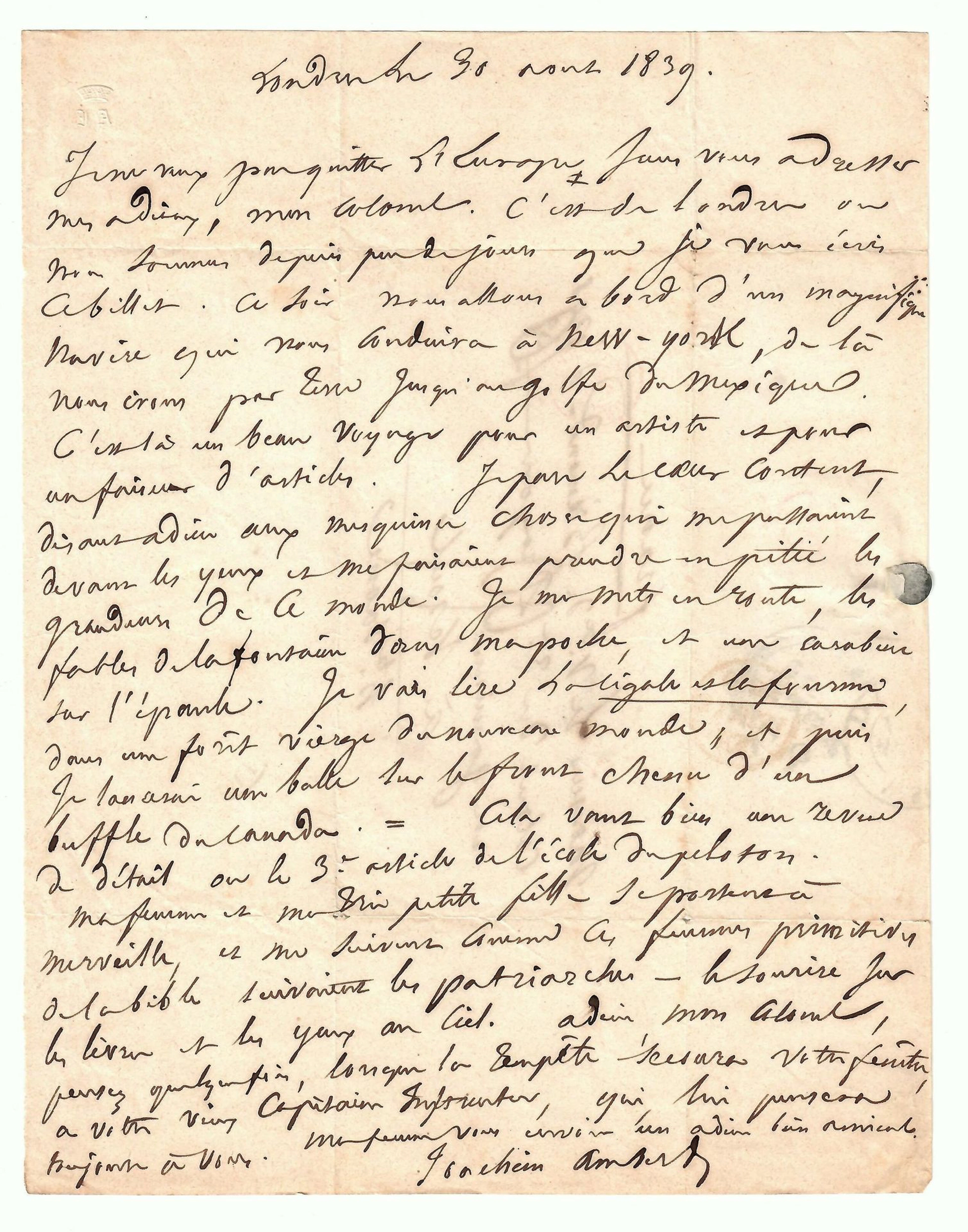 Joachim AMBERT, known as General Baron AMBERT (born at Châte - Lot 517