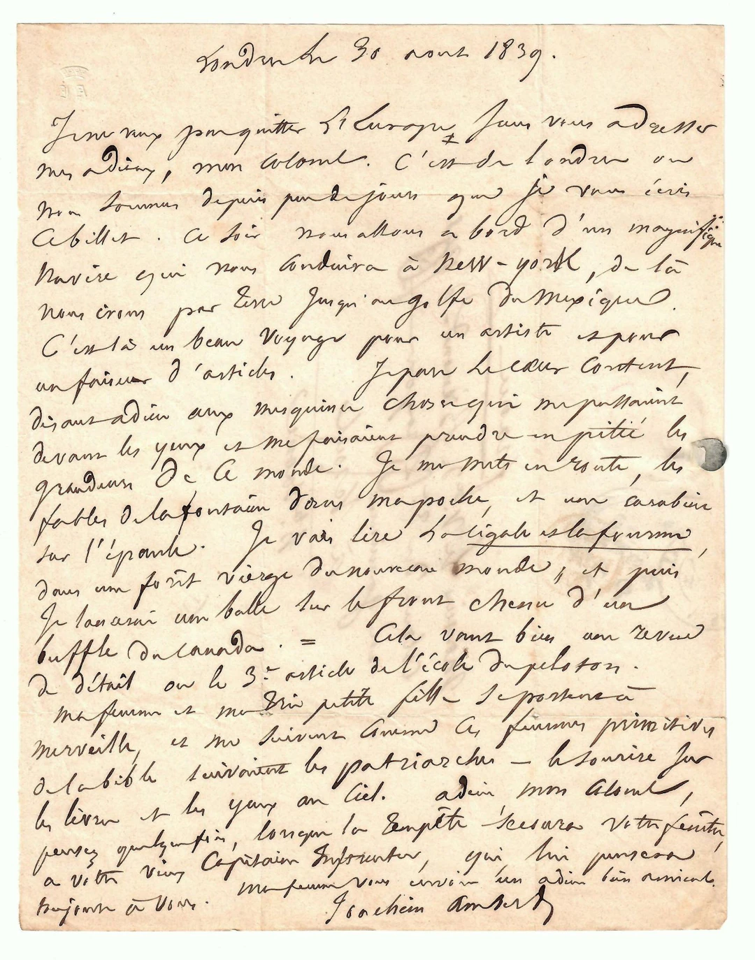 Joachim AMBERT, known as General Baron AMBERT (born at Châte - Lot 517
