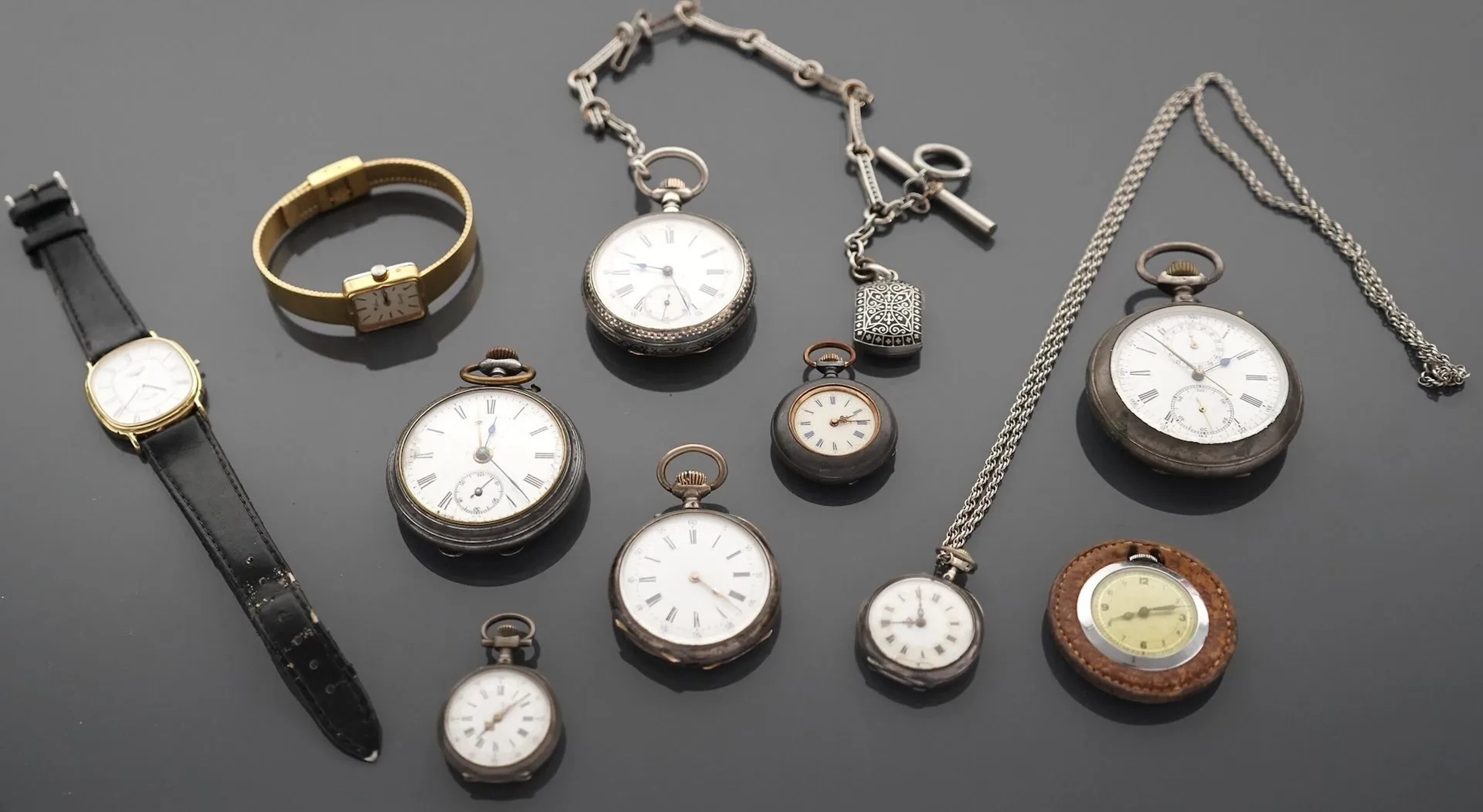 A lot of pocket watches in silver superior to 800 thousandth - Lot 107