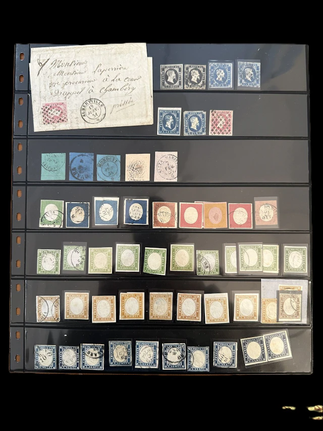 Italy - Sardinia: Collection of Sardinian stamps, including - Lot 65