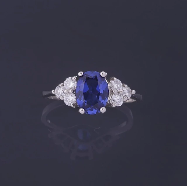 An Art Deco-style ring in 18k white gold (750 fineness) set - Lot 316
