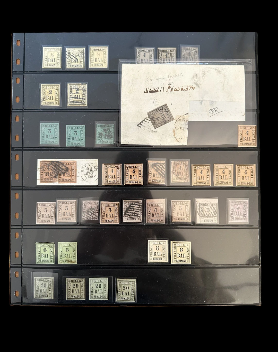 Italy - Romage: Selection of 1/2 Baiocchi at 20B. Includes s - Lot 64