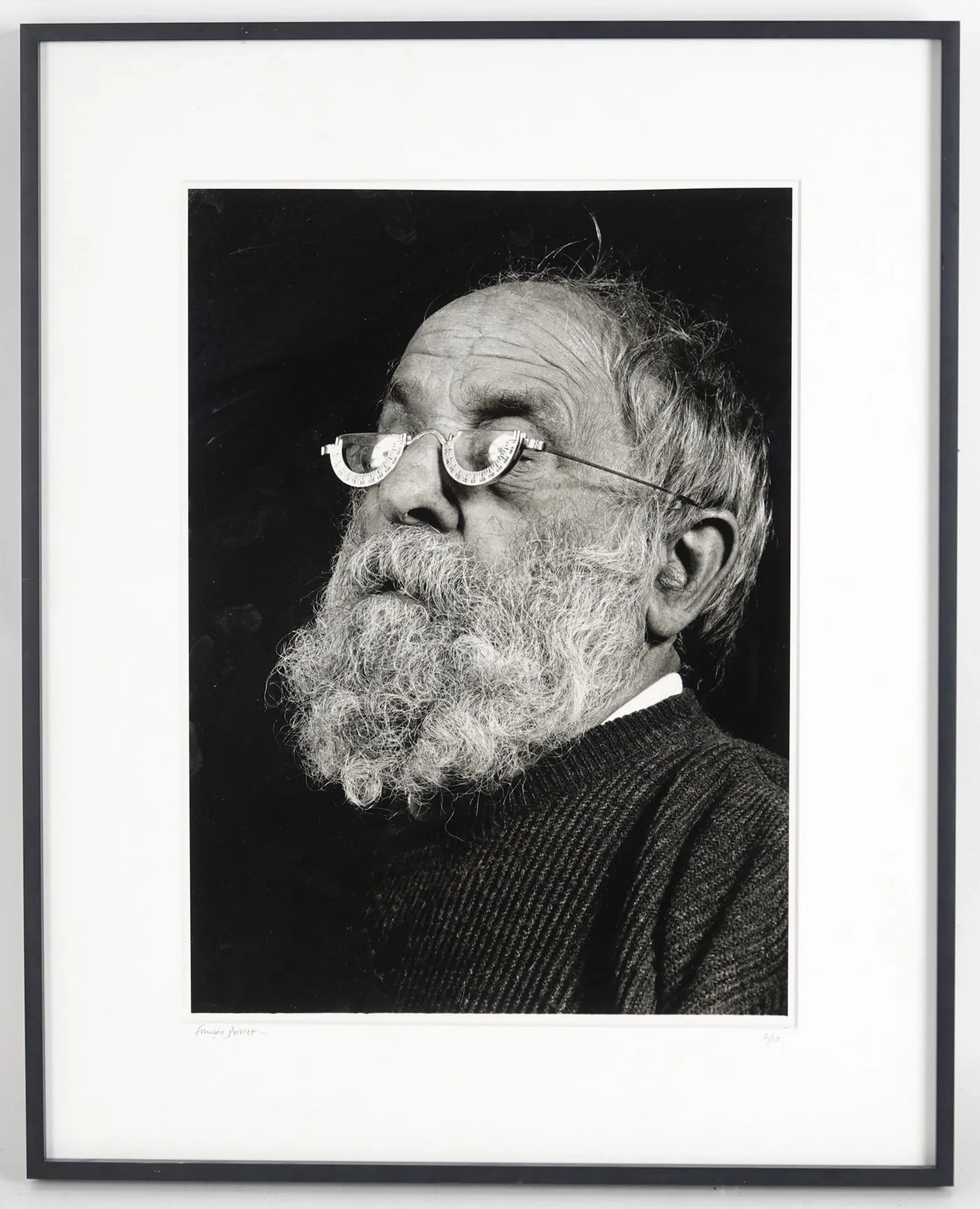 François POIVRET. Portrait of the artist César. Circa 1993. - Lot 105