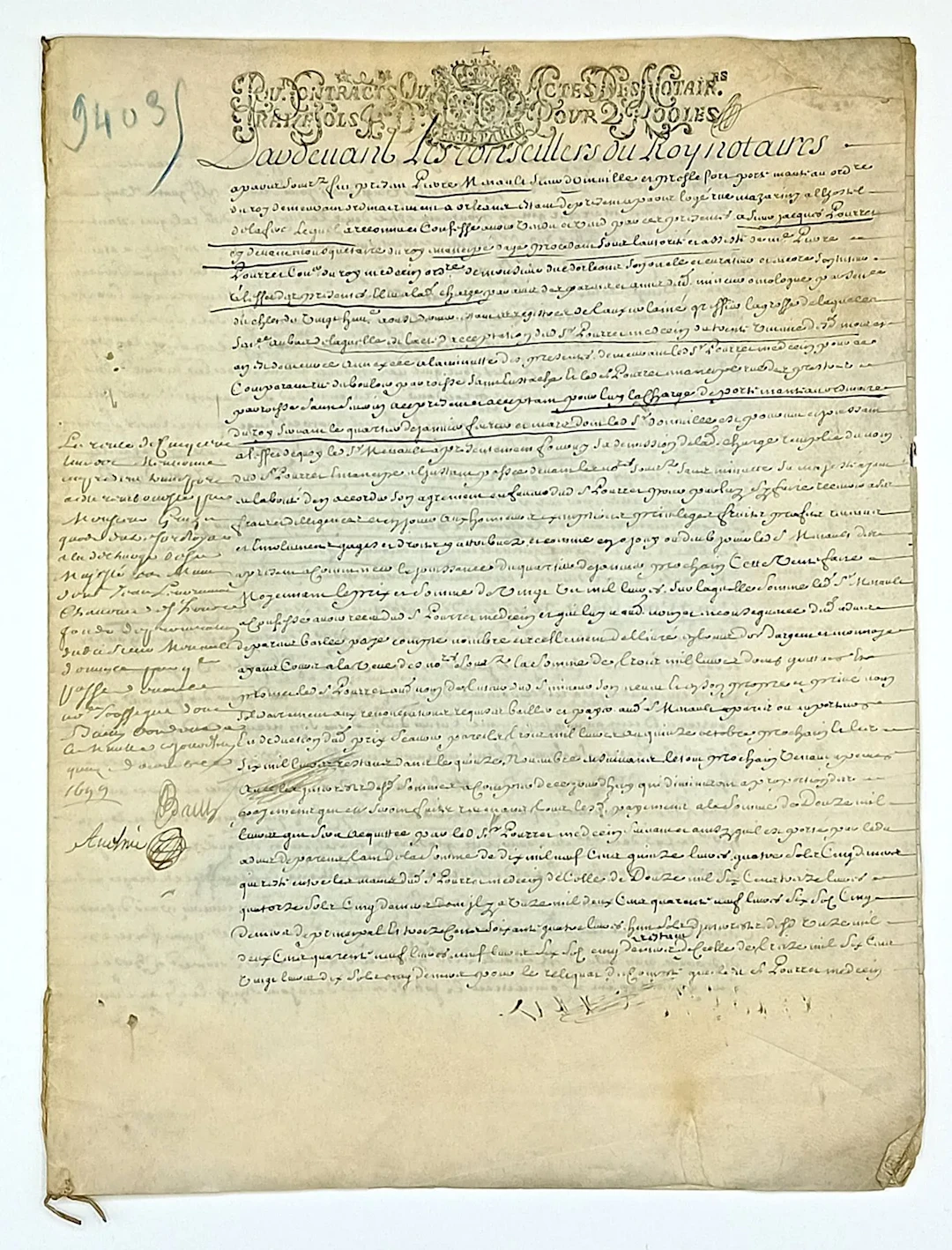 PORTE-MANTEAU Ordinaire du Roy. Before the Conseillers du Ro - Lot 39