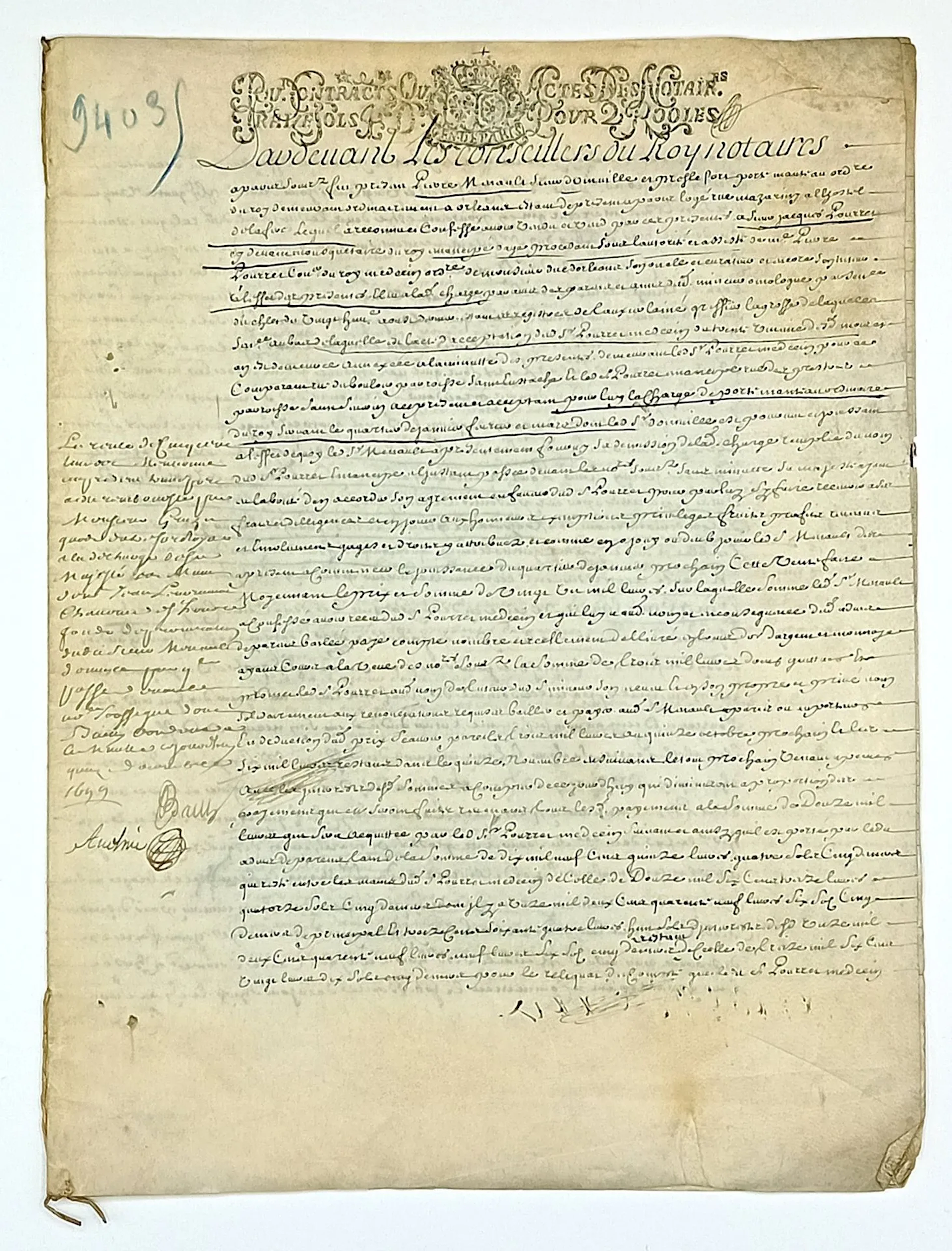 PORTE-MANTEAU Ordinaire du Roy. Before the Conseillers du Ro - Lot 39
