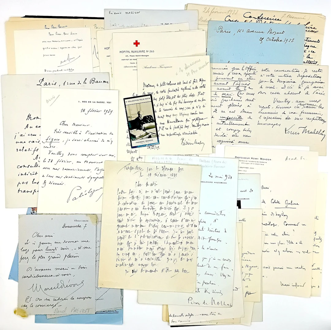 FRENCH ACADEMY (M–R). 45 items (L.A.S., LA.S., CVS), namely: - Lot 627