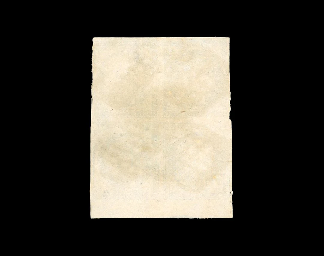 25c. Blue. Obl. Block of 4. Upper right-hand thread touched - Lot 83