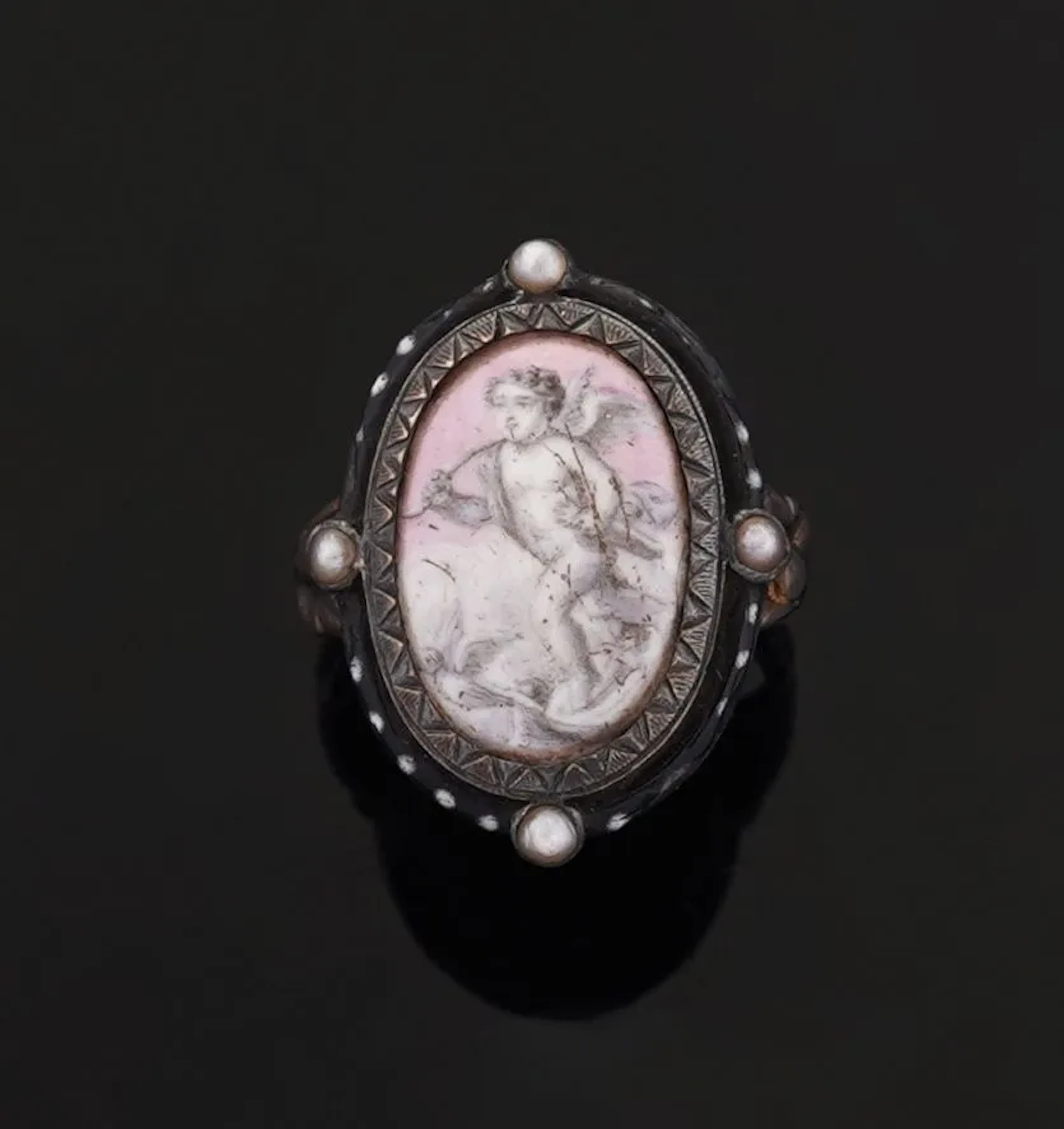Ring in blackened 18k 750 - Lot 134