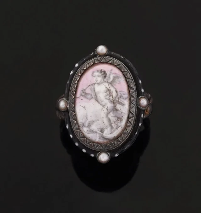 Ring in blackened 18k 750 - Lot 134