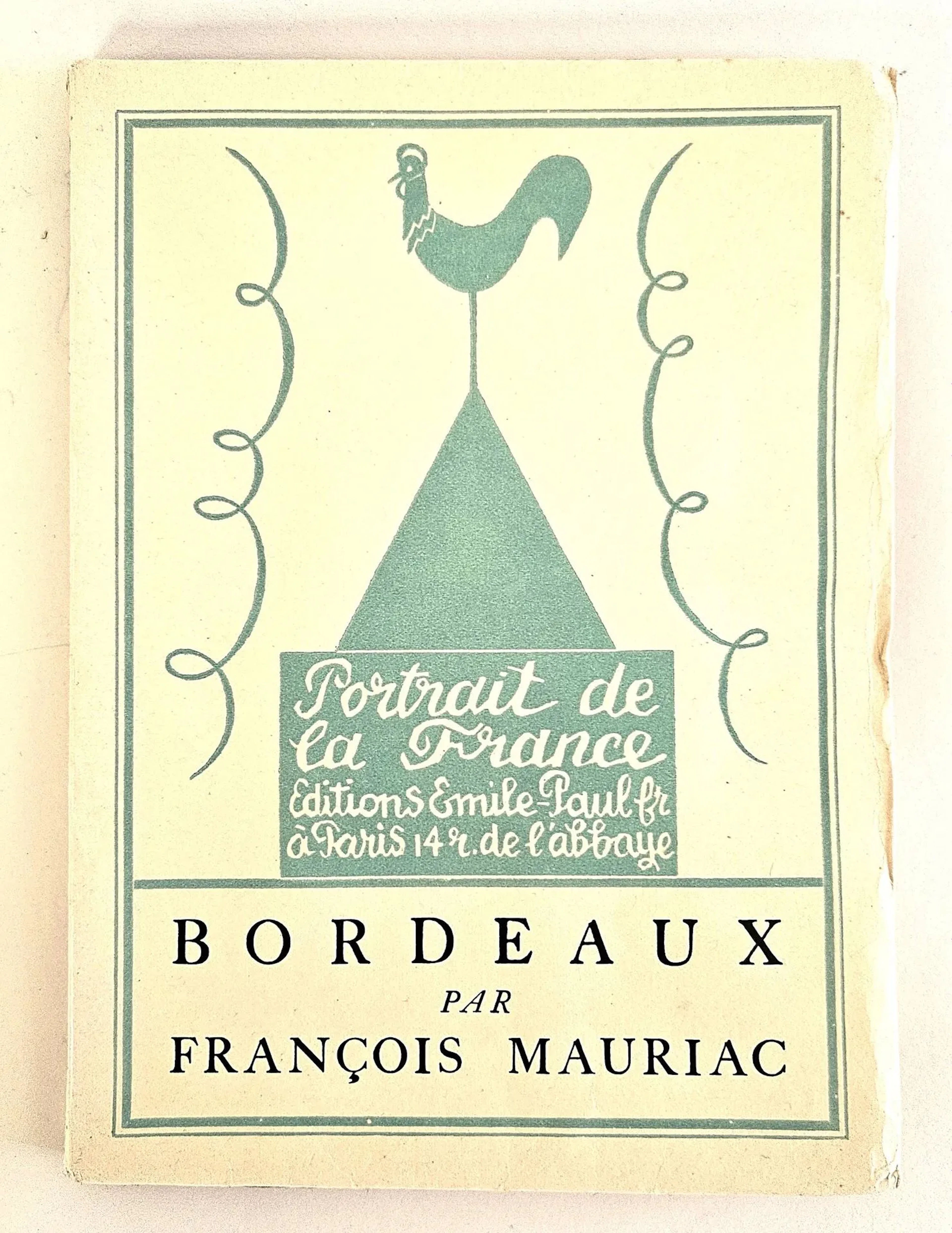 MAURIAC / "Bordeaux" by François MAURIAC, Paris, Editions Em - Lot 294