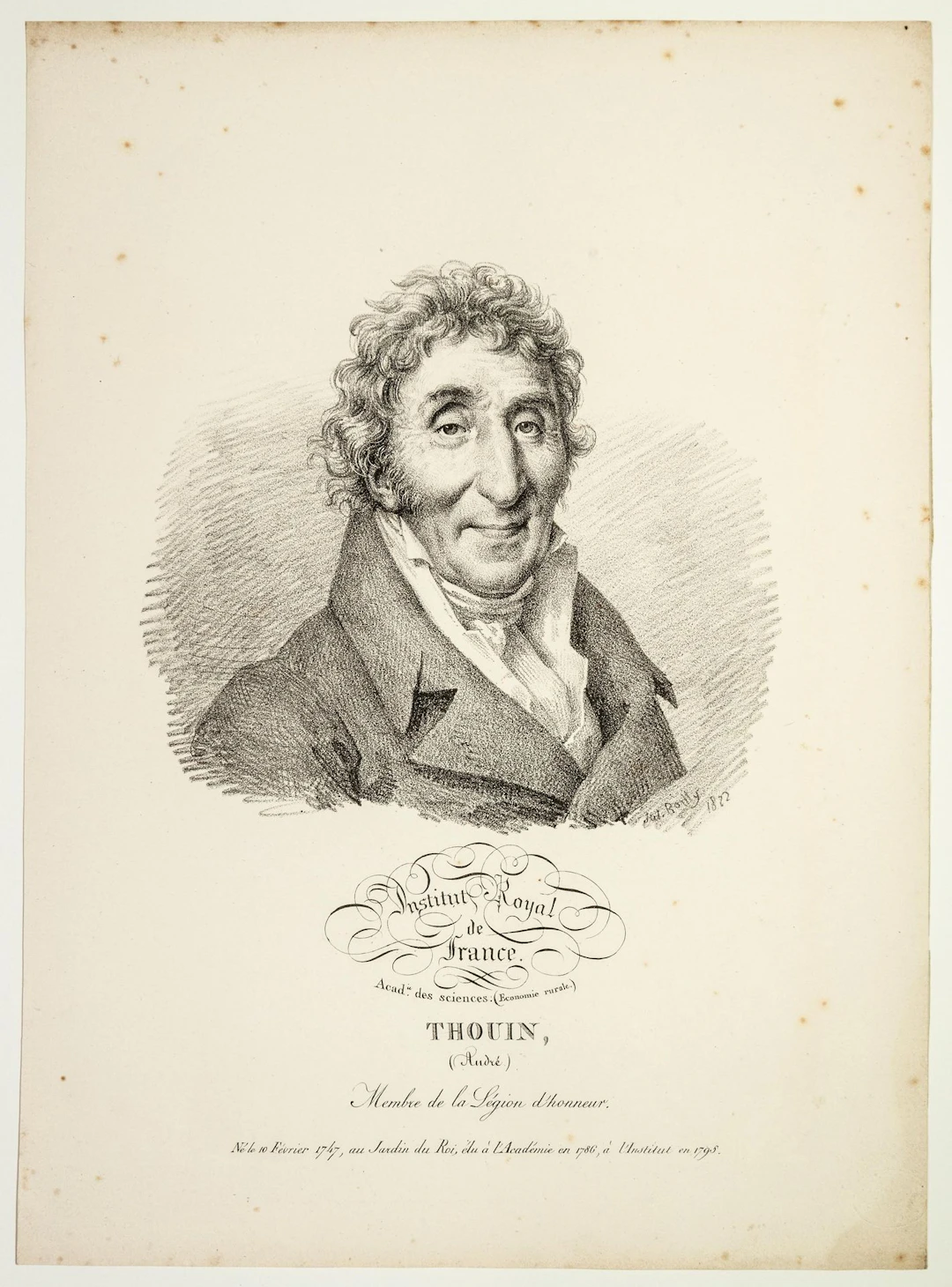 André THOUIN, Naturalist, Member of the Académie des Science - Lot 446