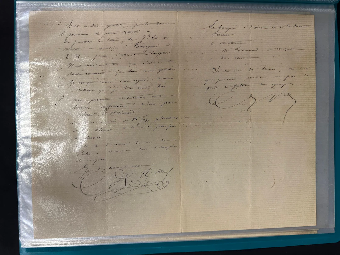 Freemasonry: Set of 25 letters (without envelopes) exchanged - Lot 124