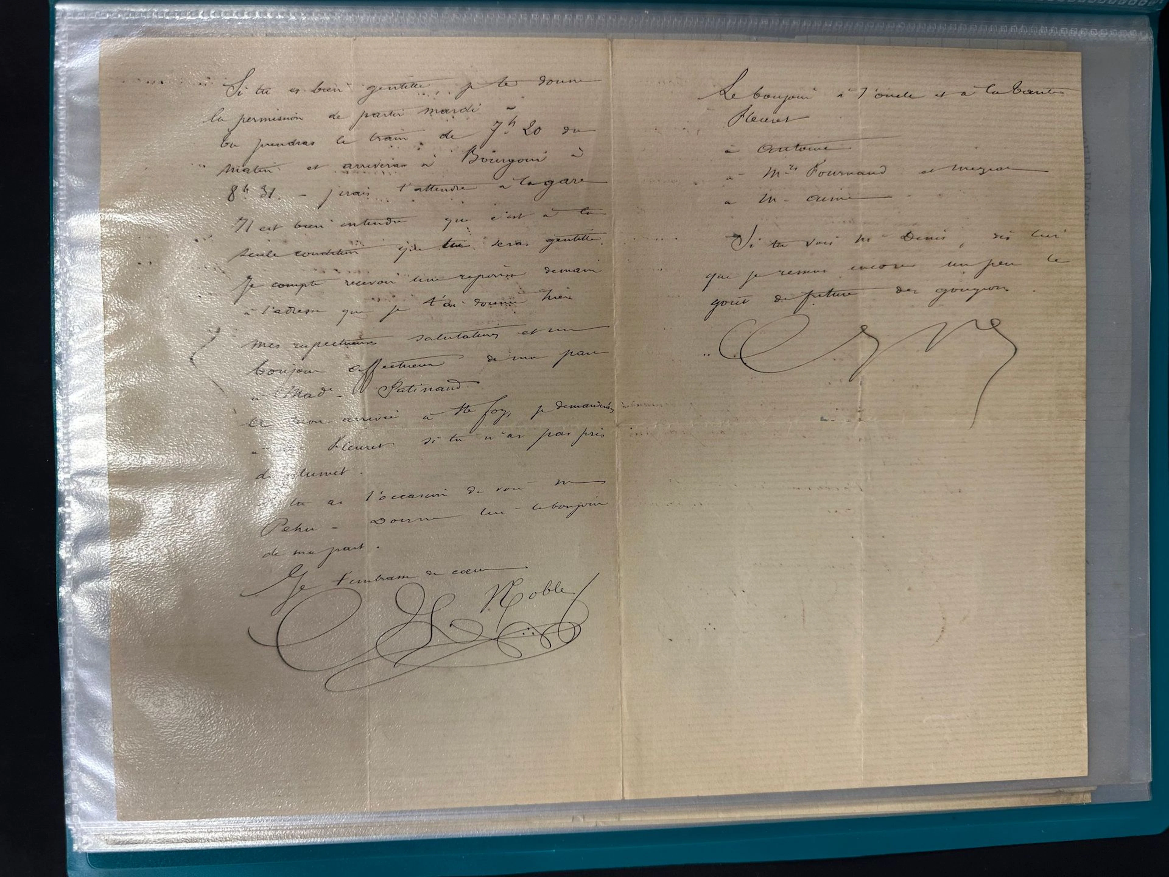 Freemasonry: Set of 25 letters (without envelopes) exchanged - Lot 124