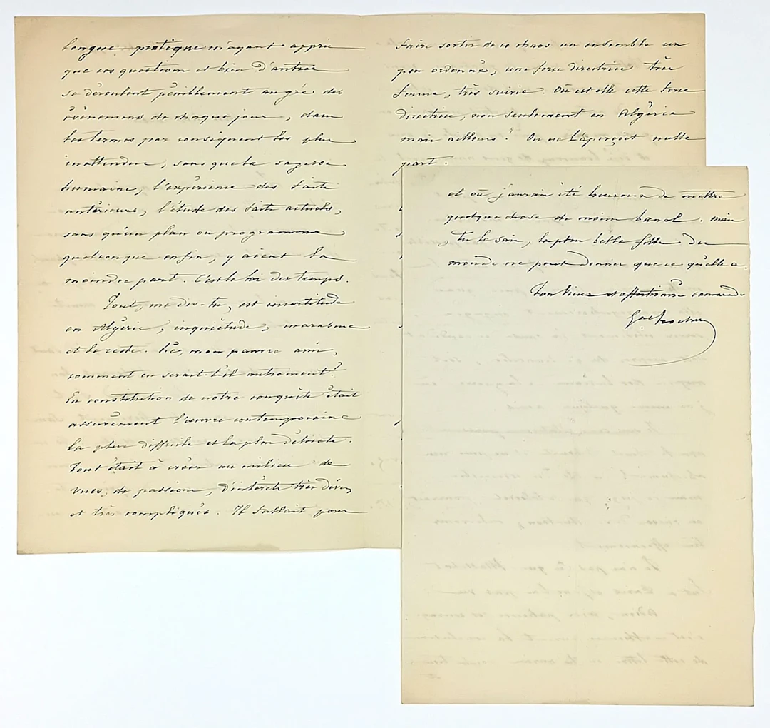 General TROCHU Louis-Jules, Governor of Paris on August 11, - Lot 586