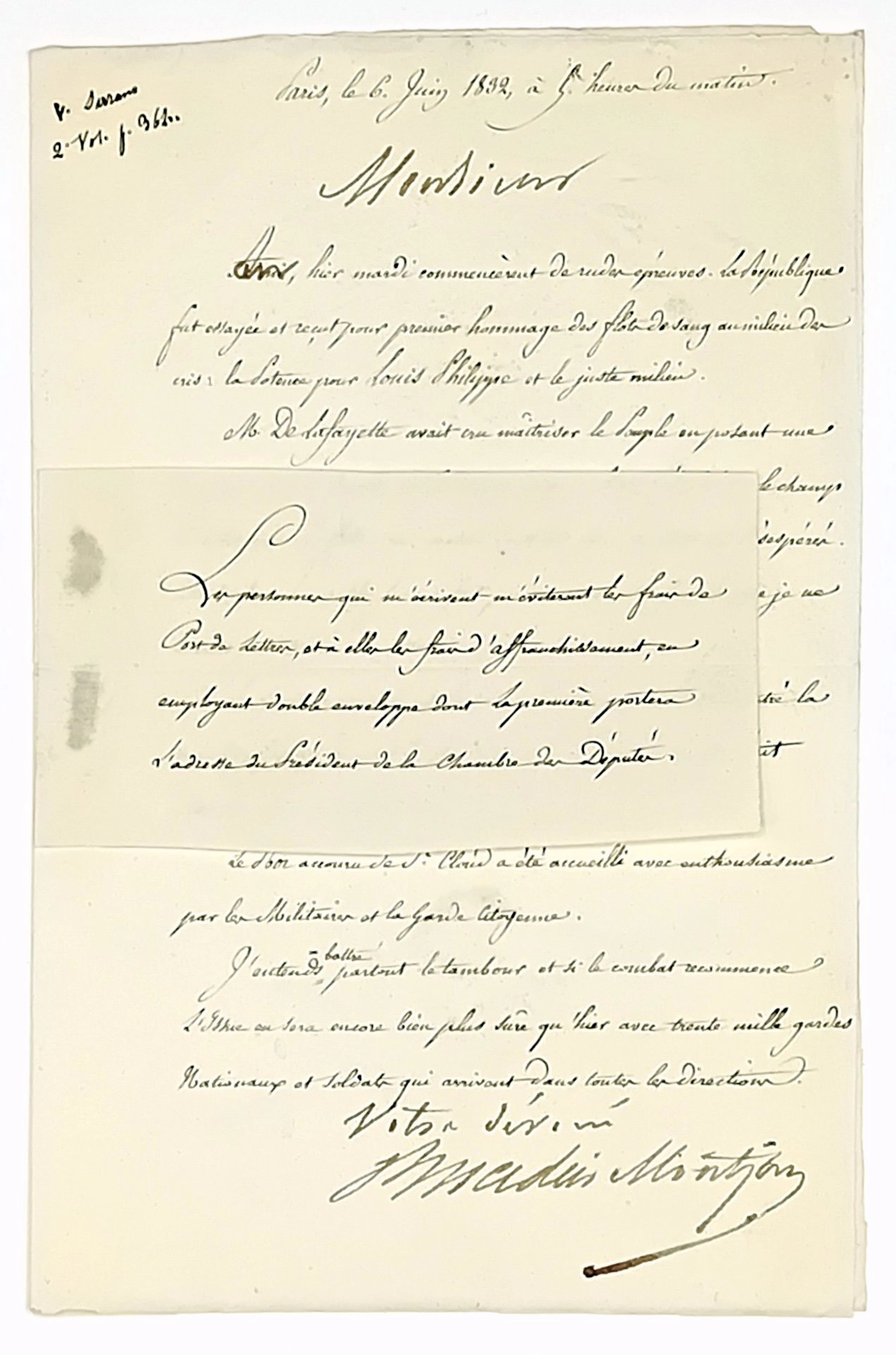 MADIER DE MONTJAU, Joseph-Paulin (Bourg-St-Andéol, Ardèche, - Lot 585