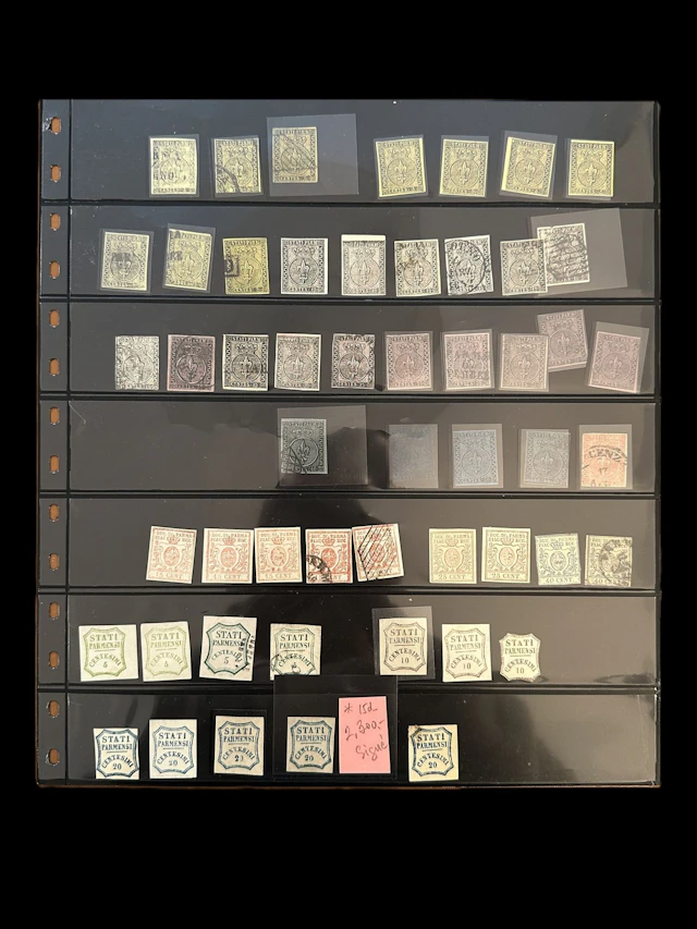 Italy - Parma: Stamps from the 3 issues, both mint and used, - Lot 63