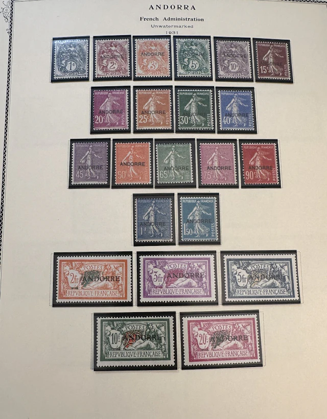 French Colonies - Andorra: French Andorra Collection, includ - Lot 7