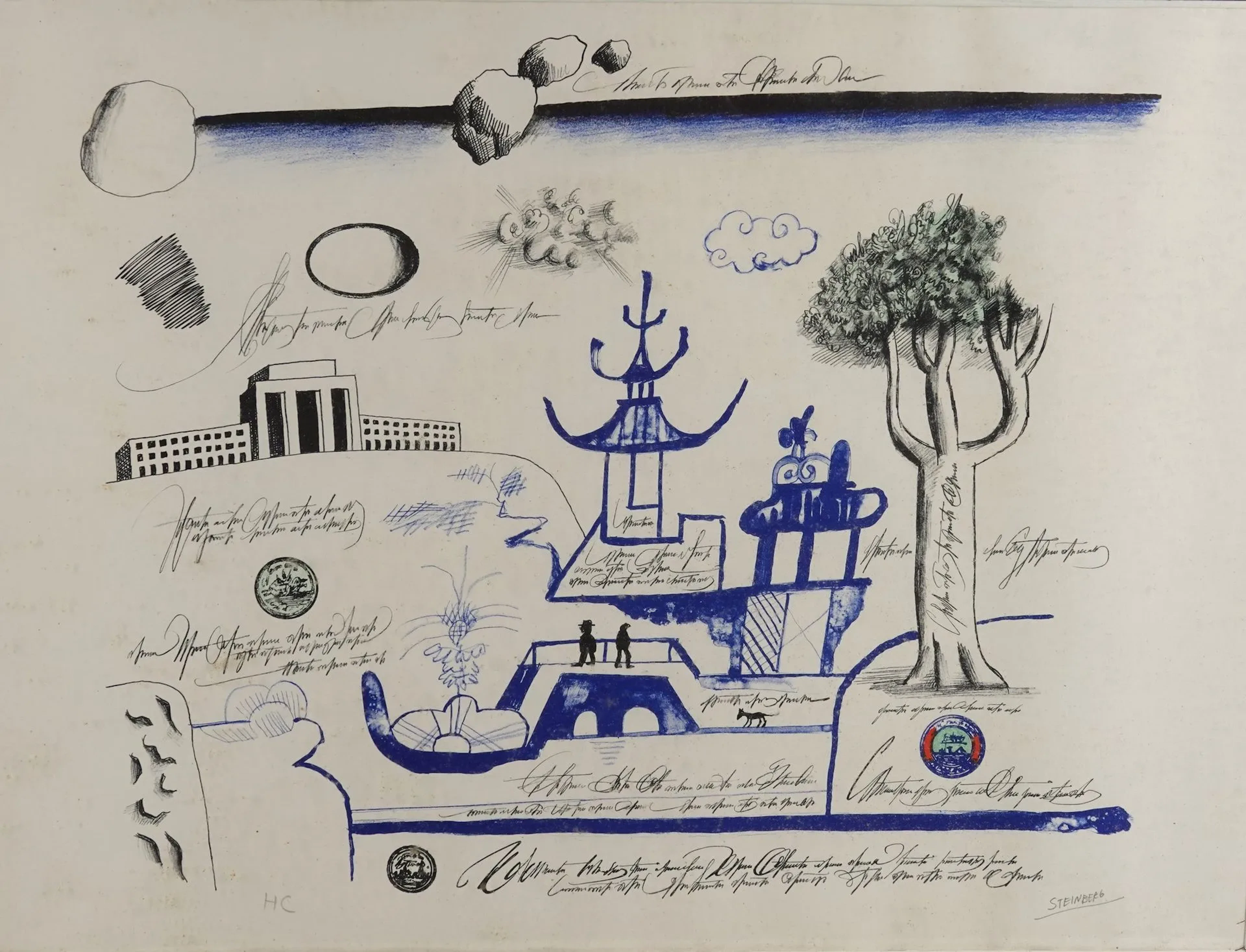 Saul STEINBERG (1914–1999) - Lot 35