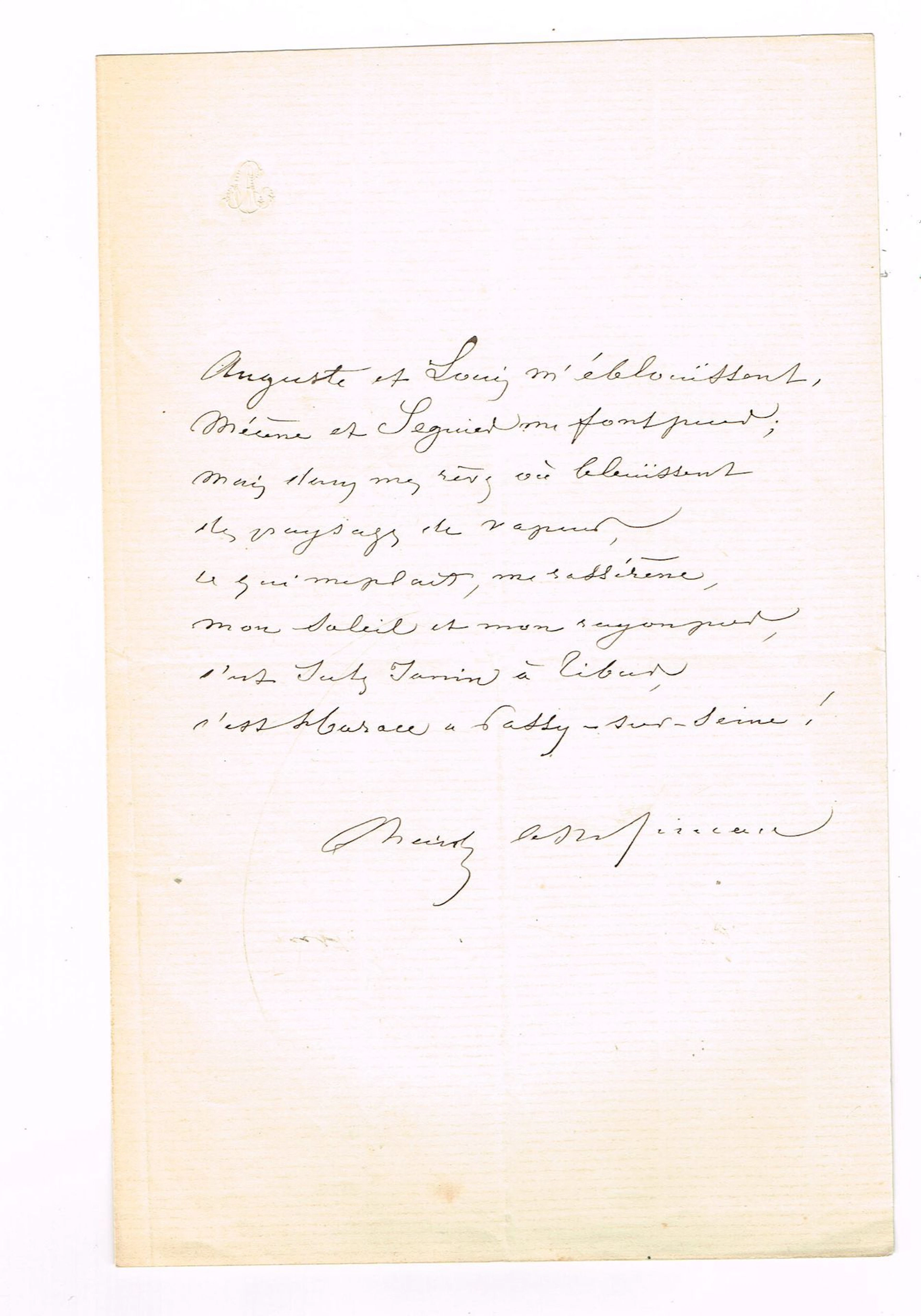 [Charles BAUDELAIRE] - Charles ASSELINEAU (1820-1874, writer - Lot 464