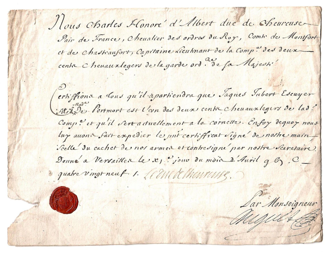 Charles Honoré d’Albert, Duke of CHEVREUSE (until 1699) and - Lot 29