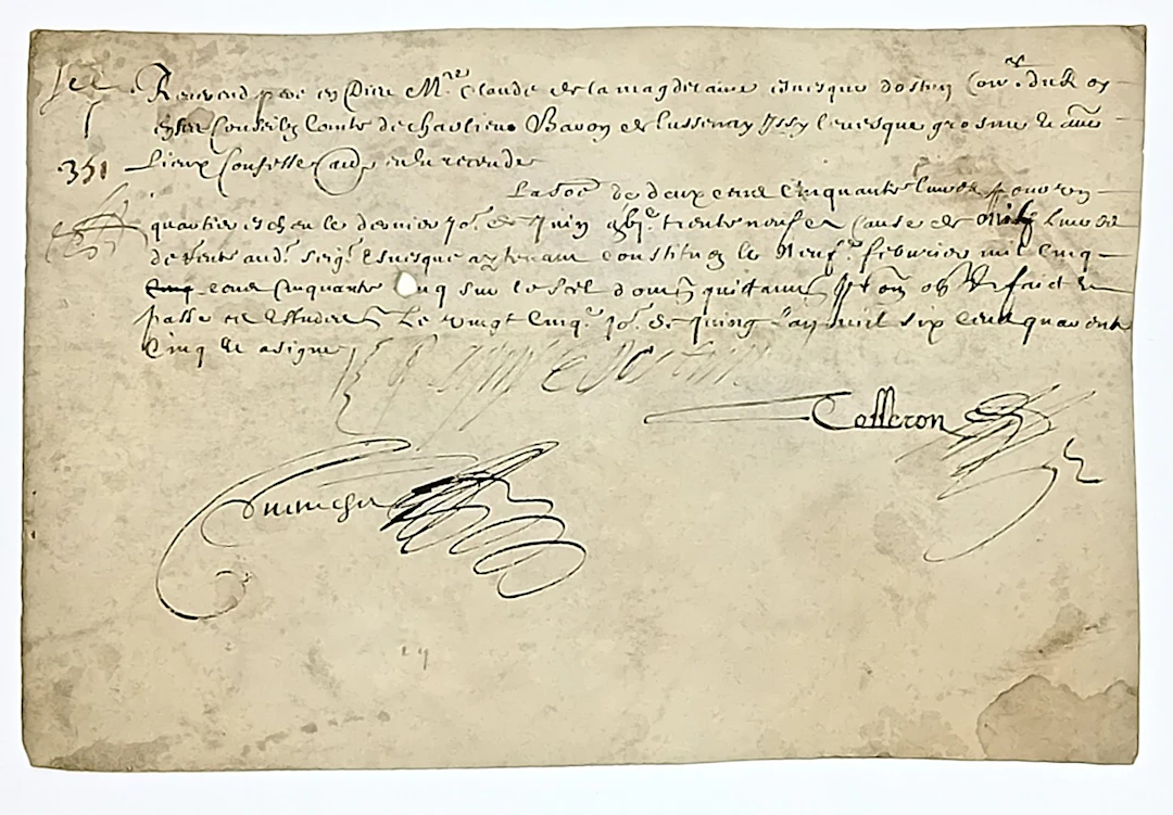 MAGDELAINE de RAGNY (Claude de) Charolles (71) 1591–Lucenay- - Lot 14