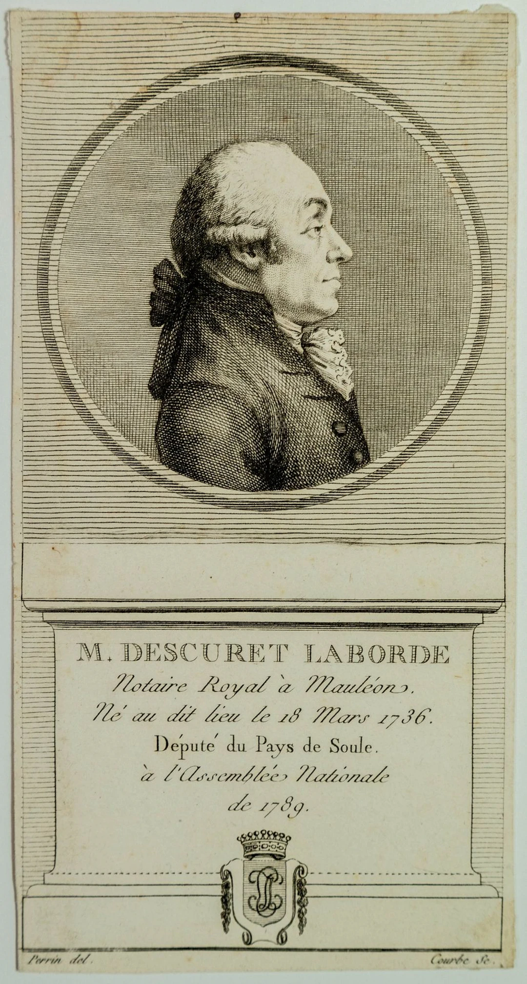 Jean D'ESCURET LABORDE, Notaire, Député du Pays DE SOULE à l - Lot 146