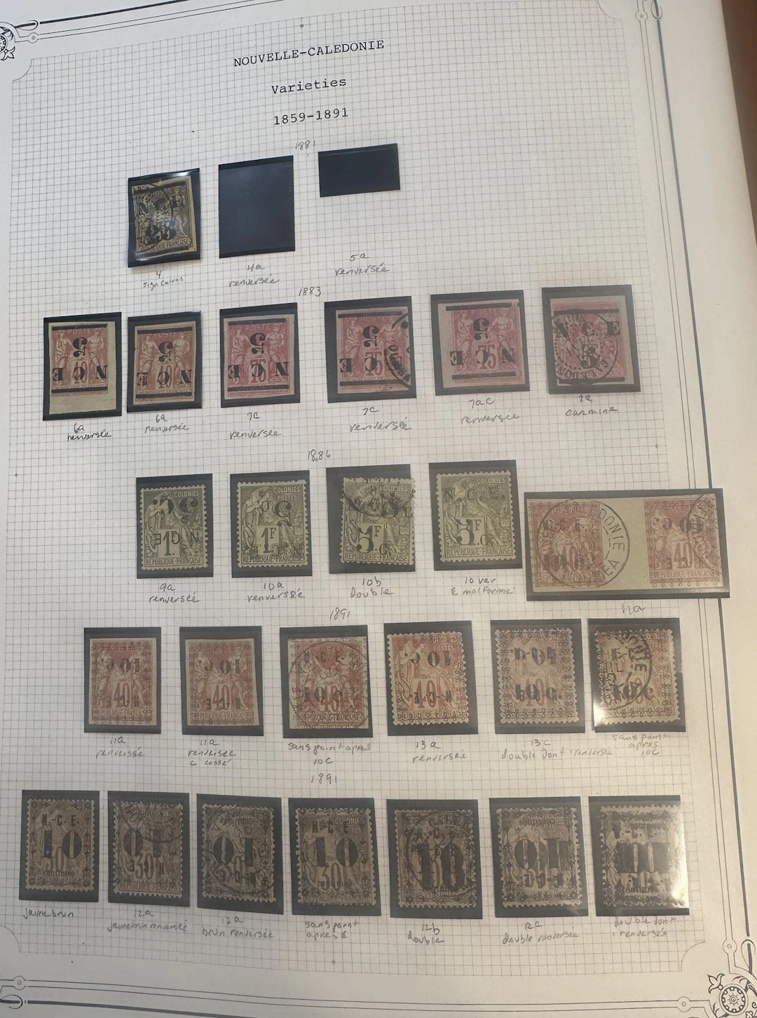 French Colonies - New Caledonia: A very complete set of NCE - Lot 29
