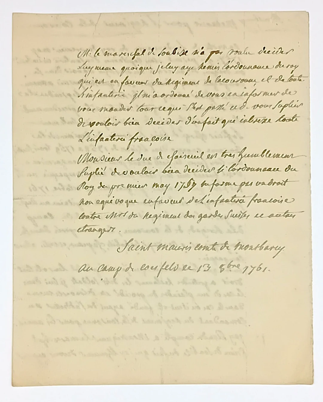 SWISSES. MONTBAREY (Alexandre-Marie-Léonor de SAINT MAURIS, - Lot 90