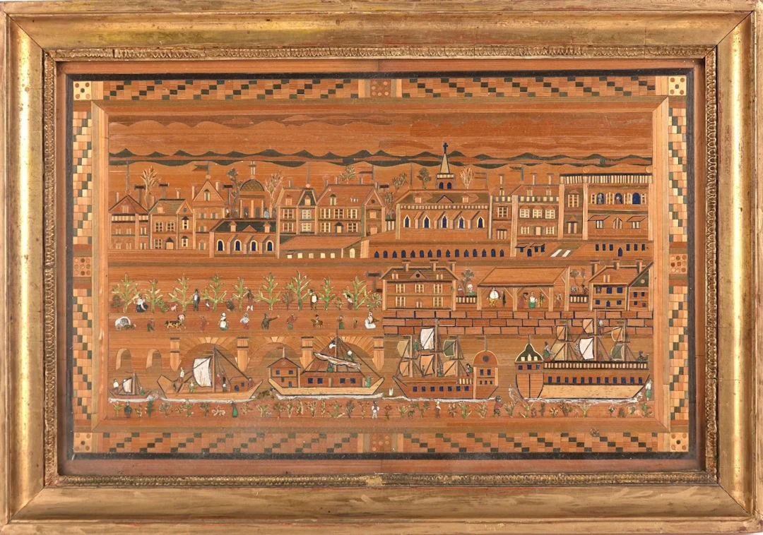 Animated view of a port city - Lot 60