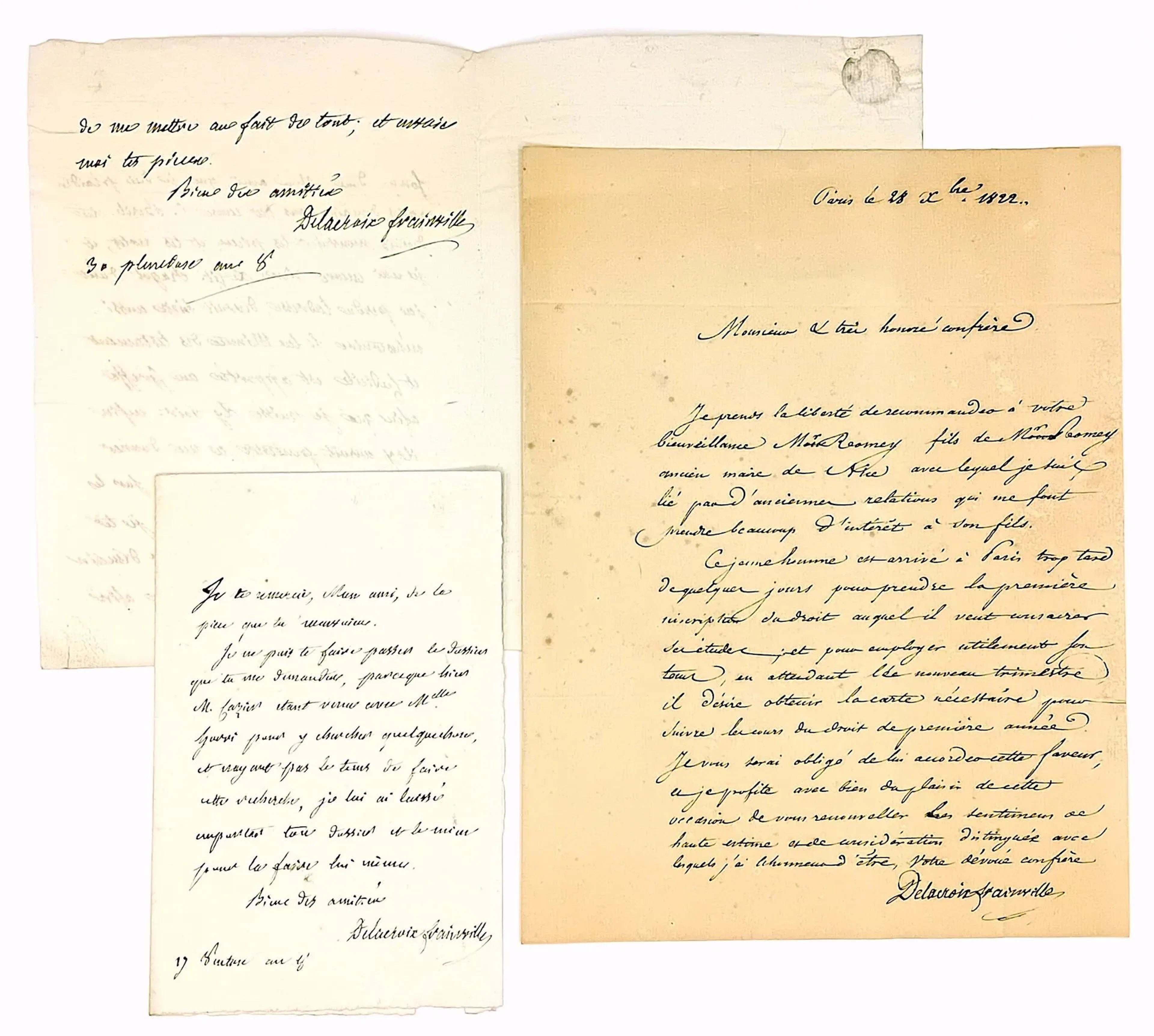 Joseph DELACROIX-FRAINVILLE (Chartres/ Eure-et-Loir 1749 -18 - Lot 451