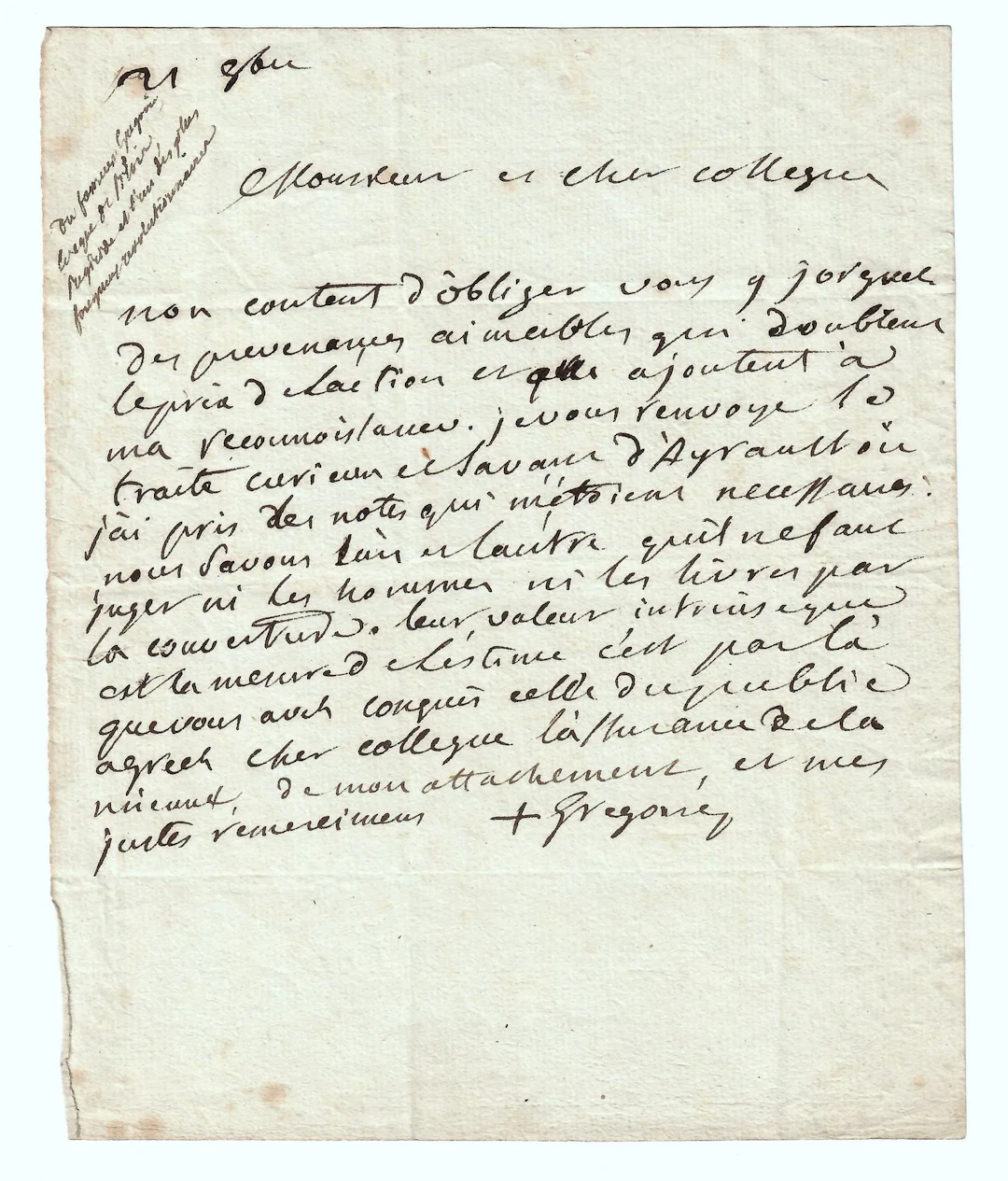 Henri GRÉGOIRE (1750-1831) Priest, deputy of the clergy of t - Lot 191