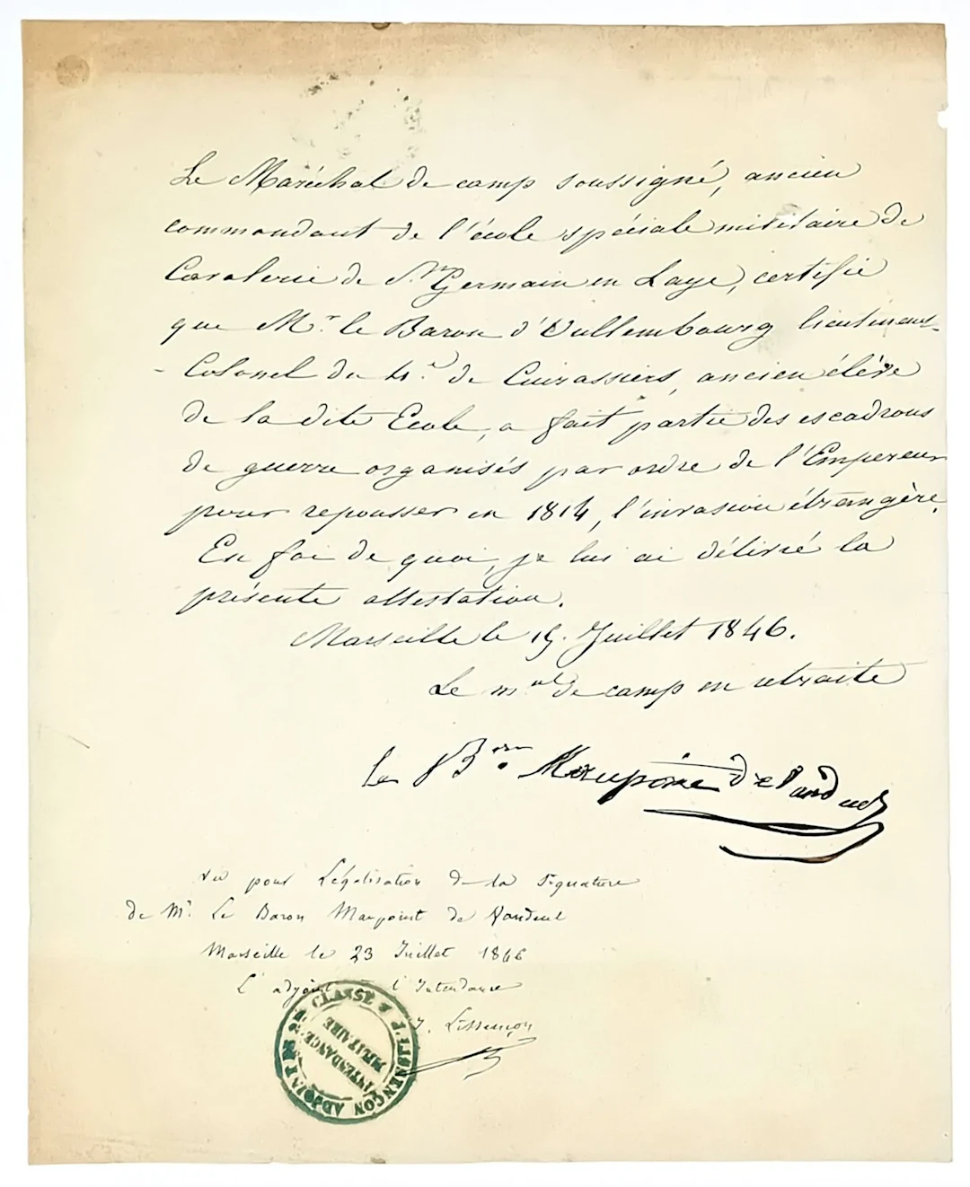 MAUPOINT (Louis-Joseph, Baron de VANDEUL) Lille (Nord) 1766– - Lot 536