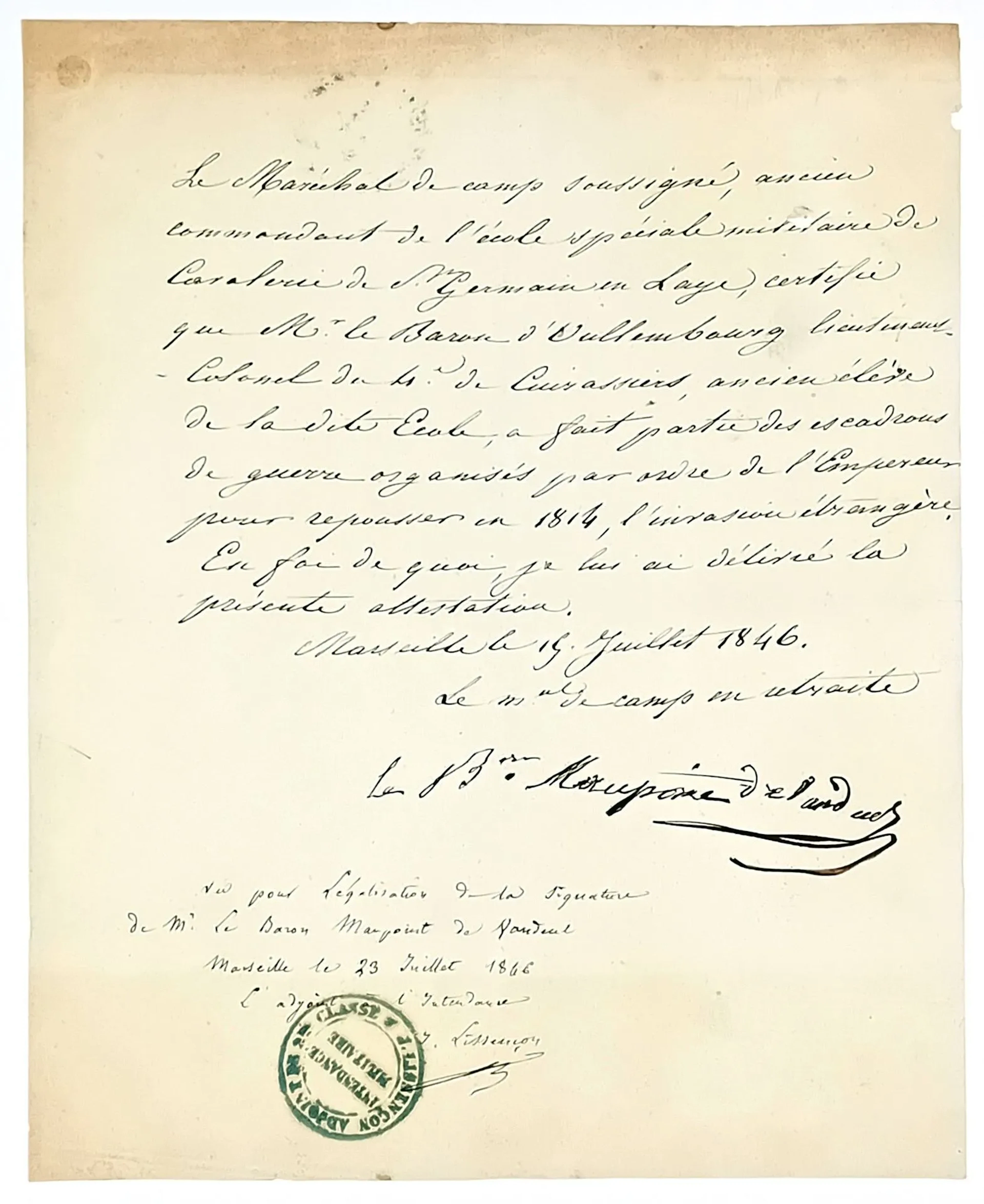 MAUPOINT (Louis-Joseph, Baron de VANDEUL) Lille (Nord) 1766– - Lot 536