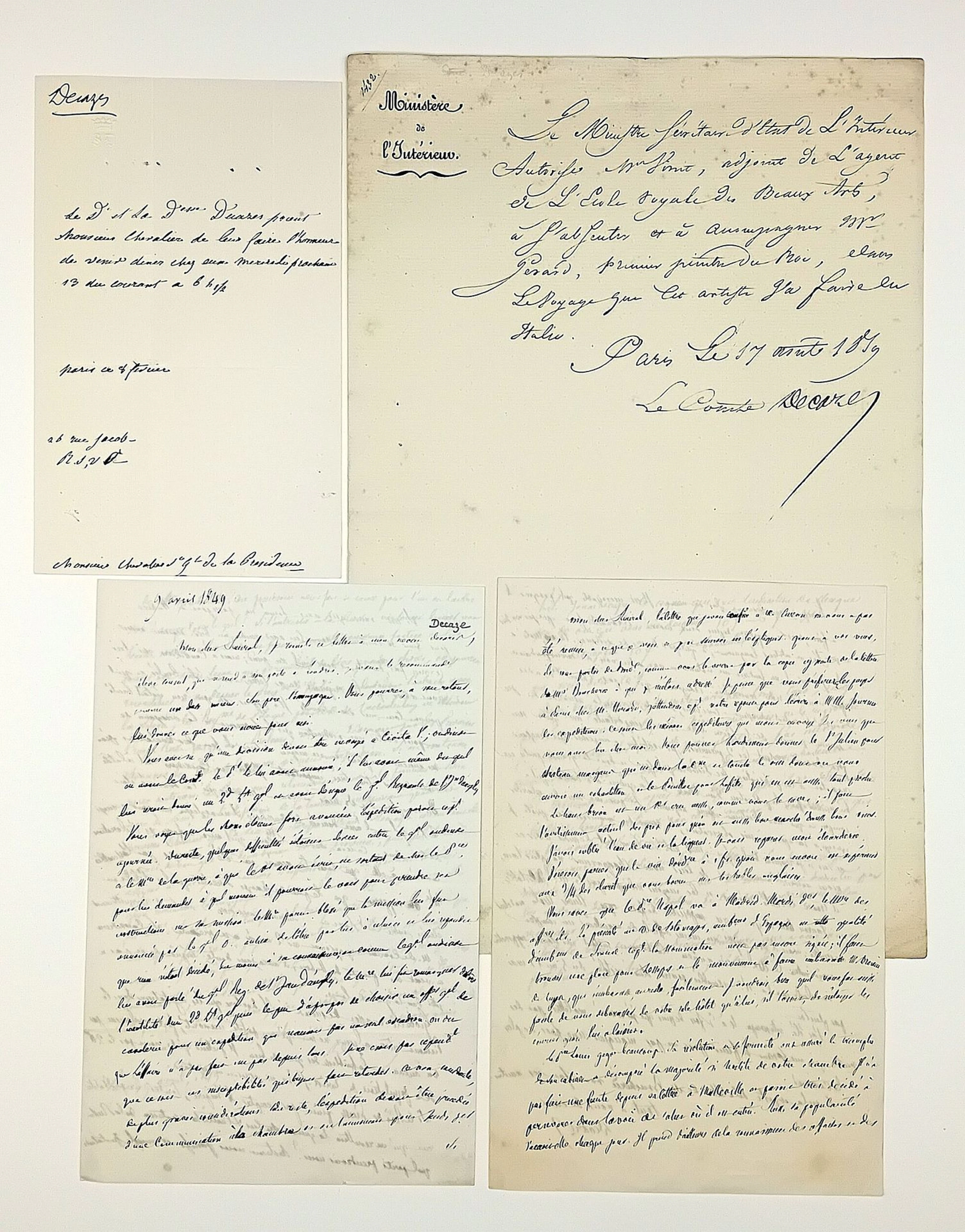 Élie Duc DECAZES et de GLUCKSBERG (Saint-Martin-de-Laye/ Gir - Lot 363