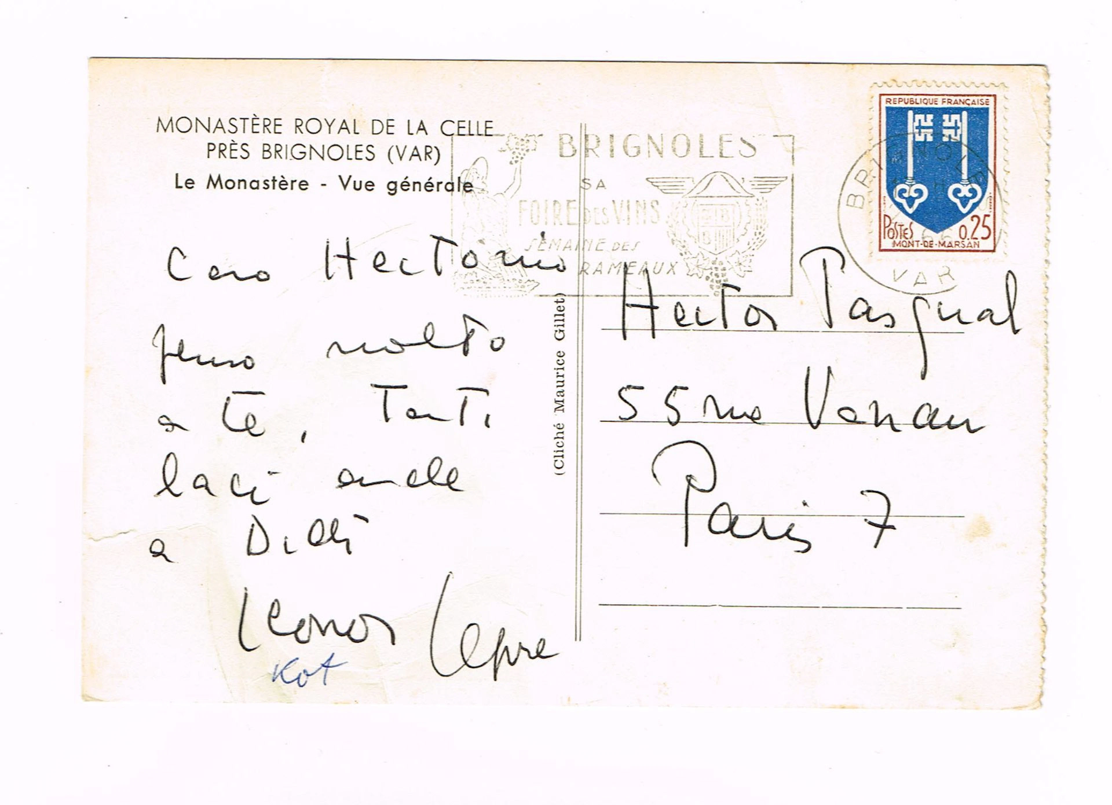 Leonor FINI(1908-1996, surrealist painter)/ Autograph postca - Lot 425