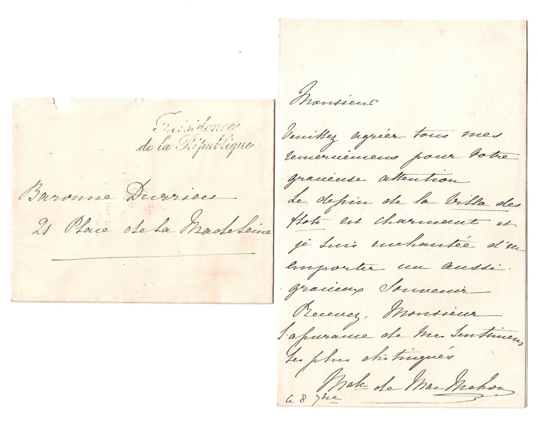 Marshal de MAC-MAHON (Élisabeth de la Croix de Castries) — L - Lot 569