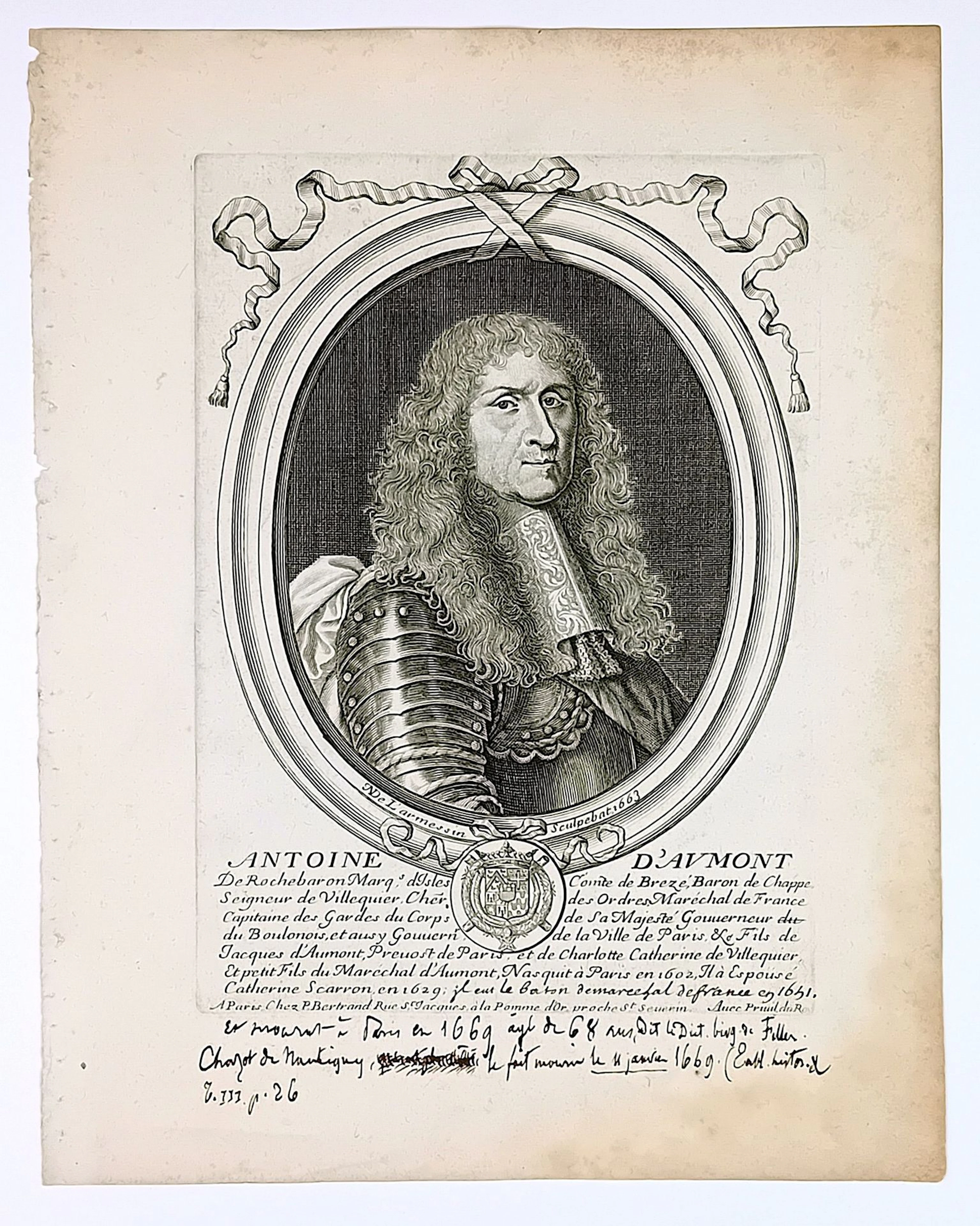 MARÉCHAUX 3 Engravings (2 XVIIIth + 1 XIXth) : Jean, Comte d - Lot 24